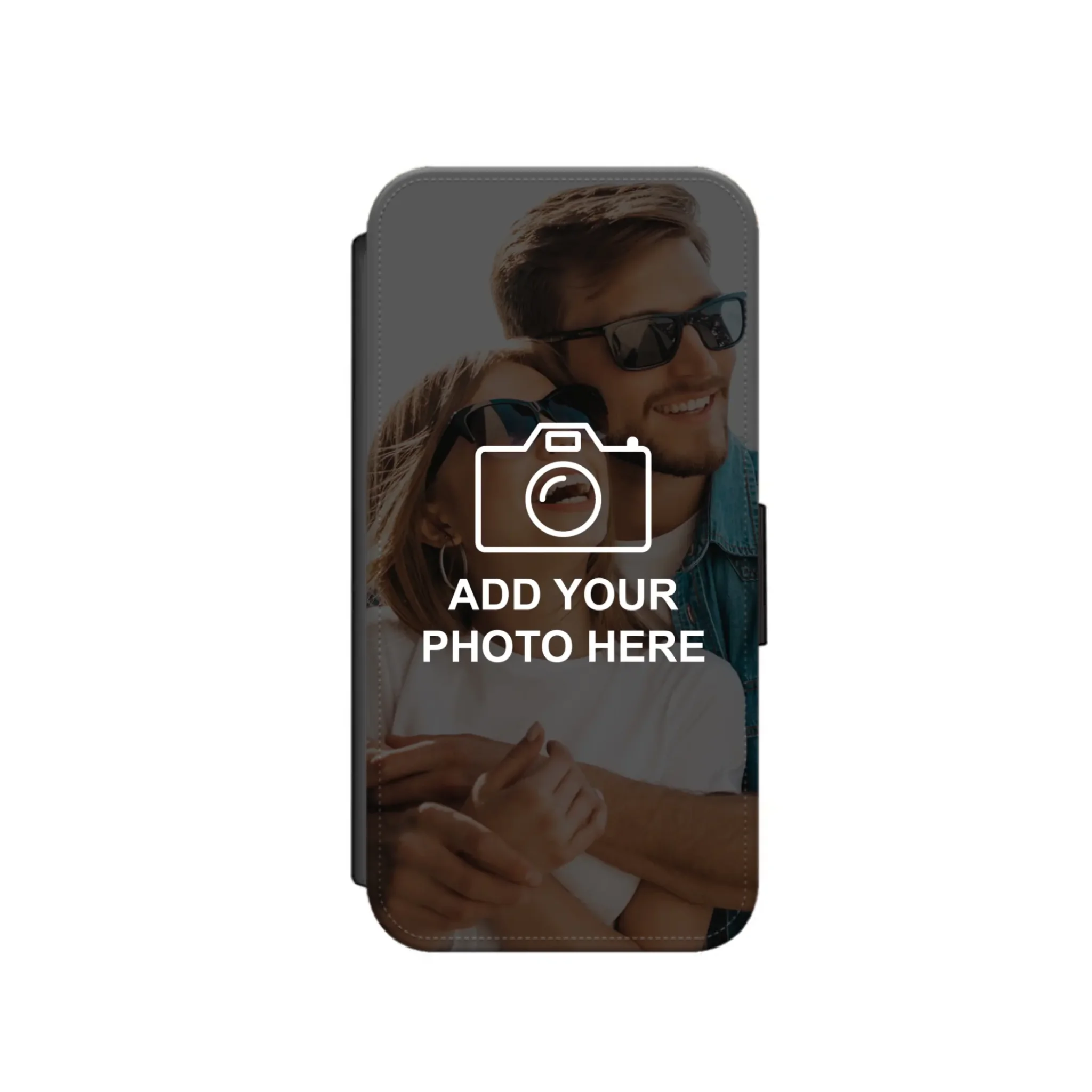 Personalised phone case with pre-made photo collage template for iPhone or Samsung
