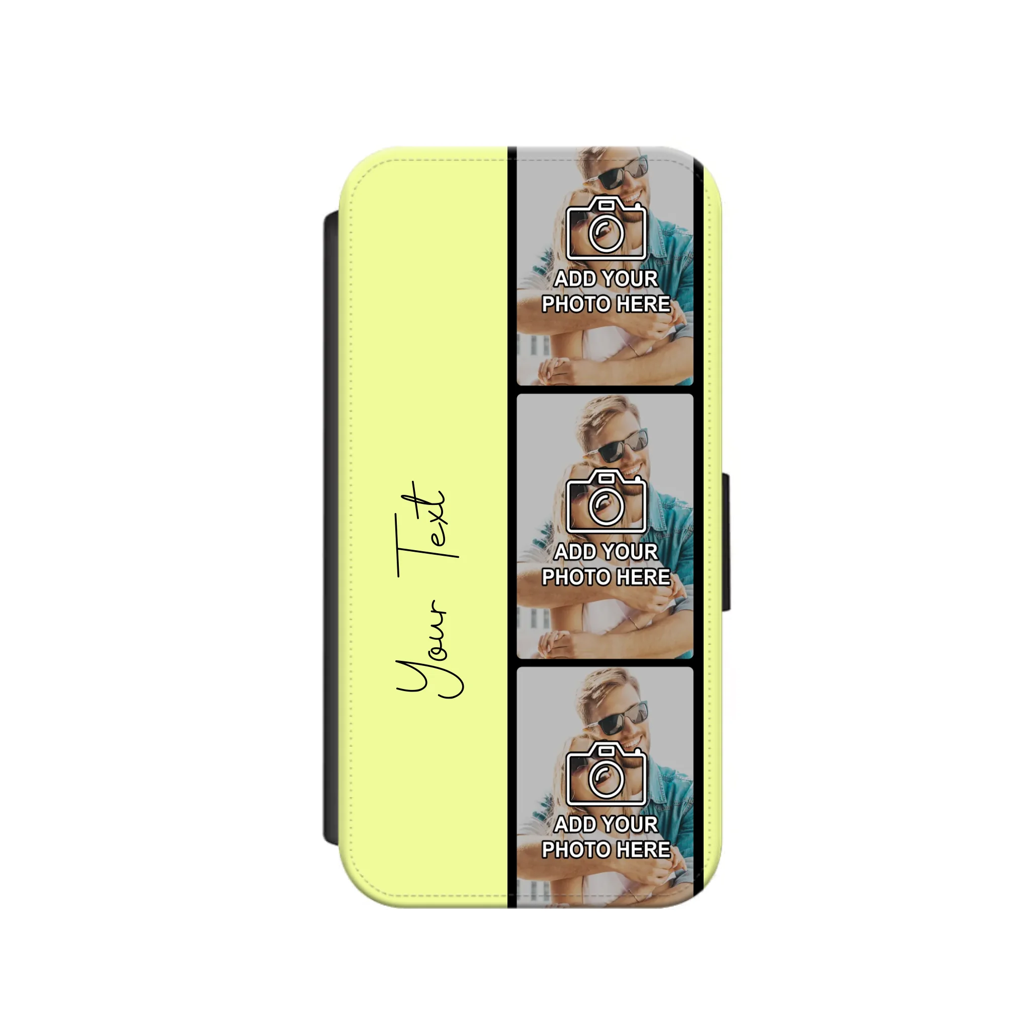 Custom Personalised Film Reel No.7 Faux Leather Flip Case Wallet for iPhone / Samsung