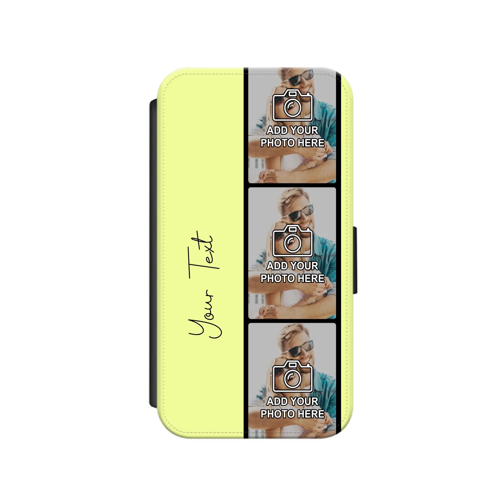 Custom Personalised Film Reel No.7 Faux Leather Flip Case Wallet for iPhone / Samsung