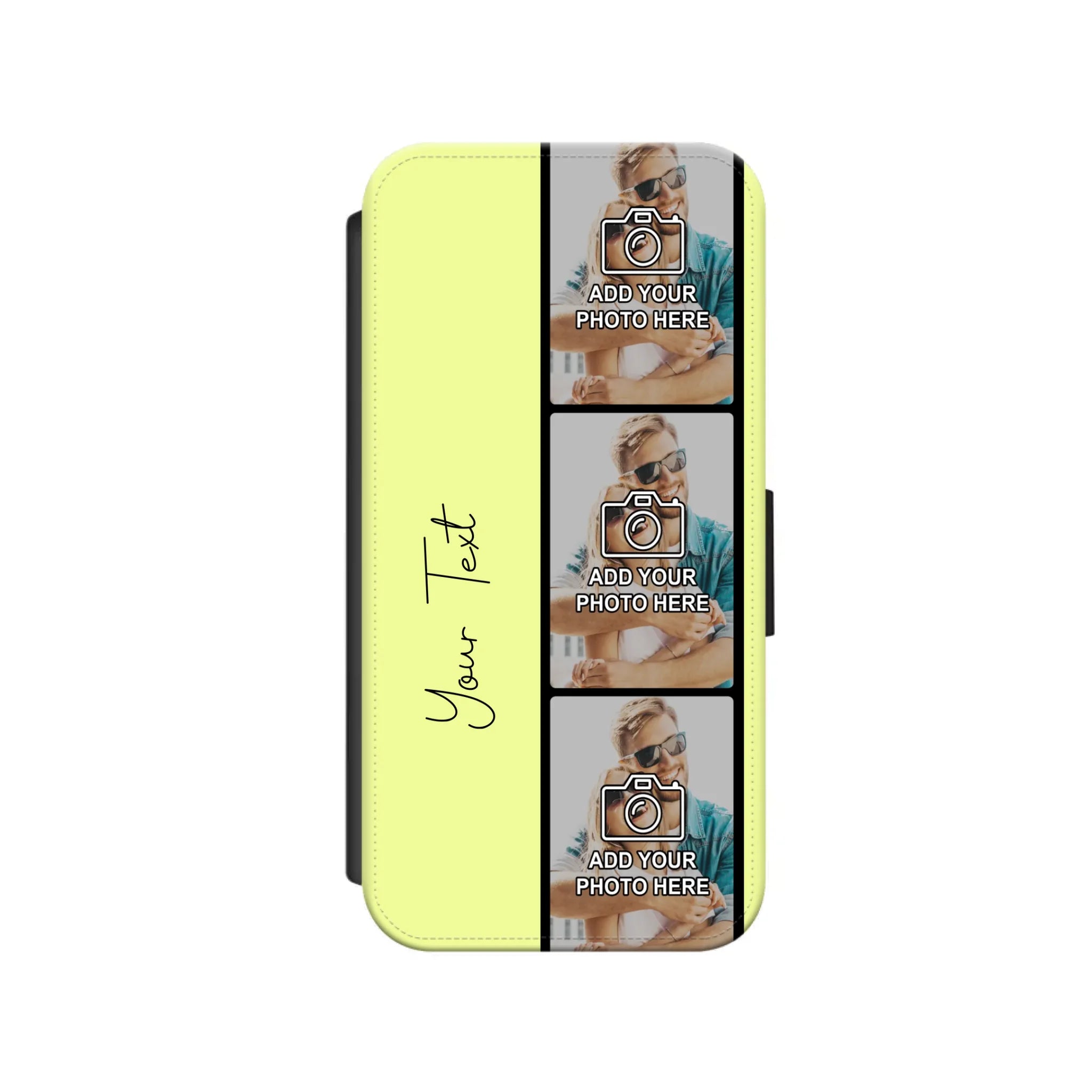 Custom Personalised Film Reel No.7 Faux Leather Flip Case Wallet for iPhone / Samsung