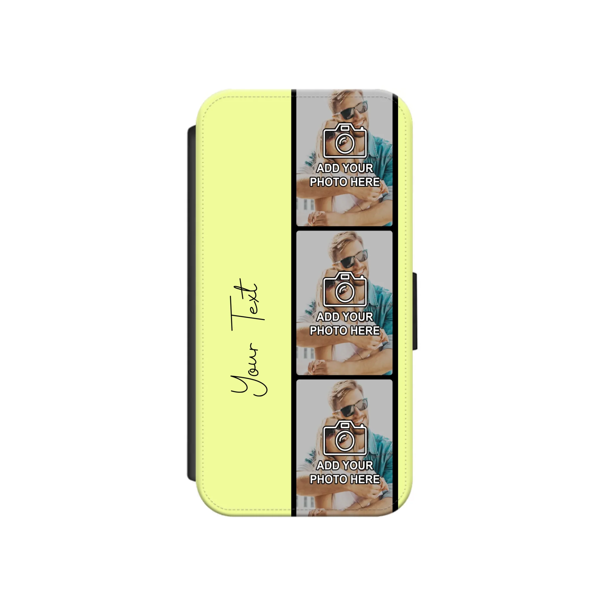Custom Personalised Film Reel No.7 Faux Leather Flip Case Wallet for iPhone / Samsung