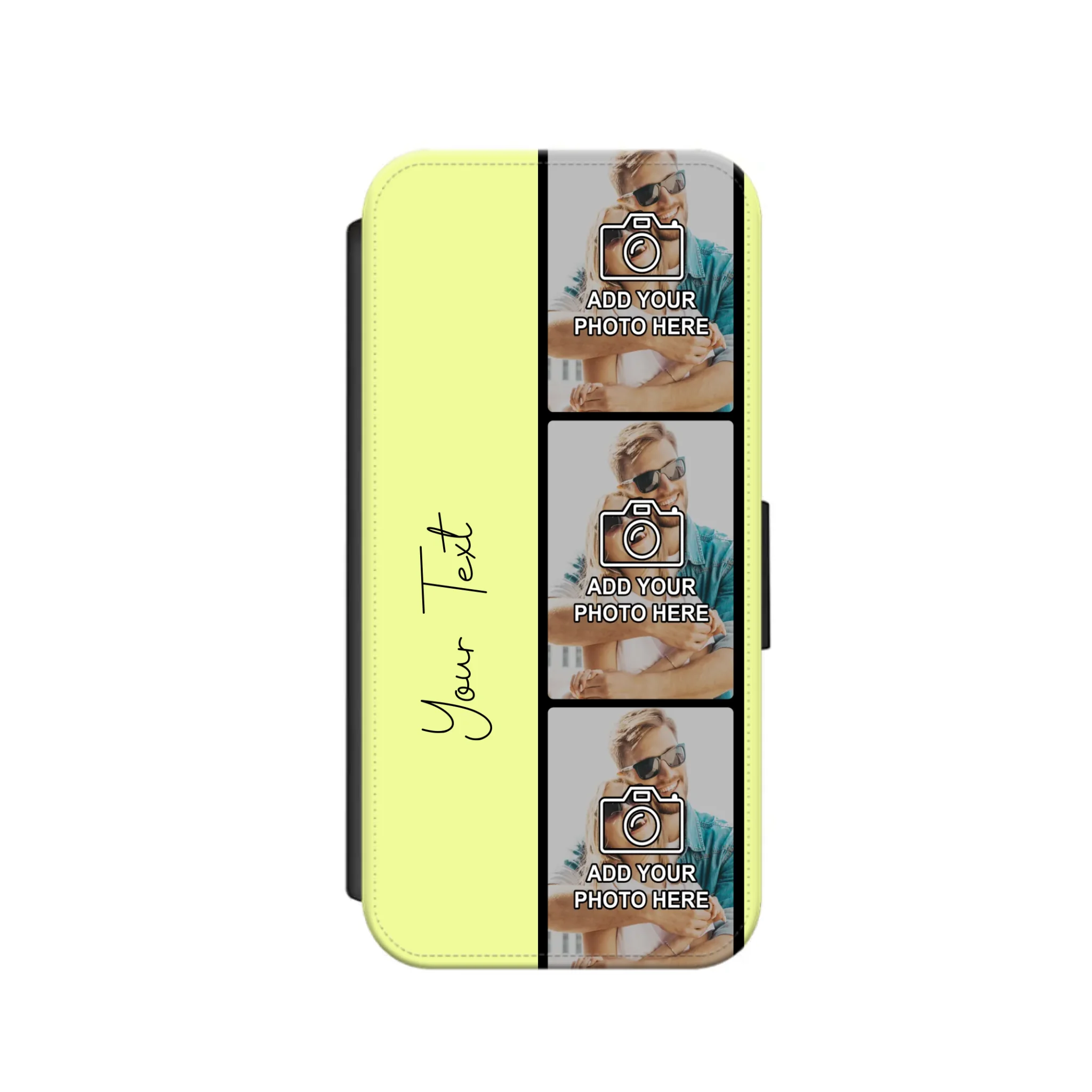 Custom Personalised Film Reel No.7 Faux Leather Flip Case Wallet for iPhone / Samsung