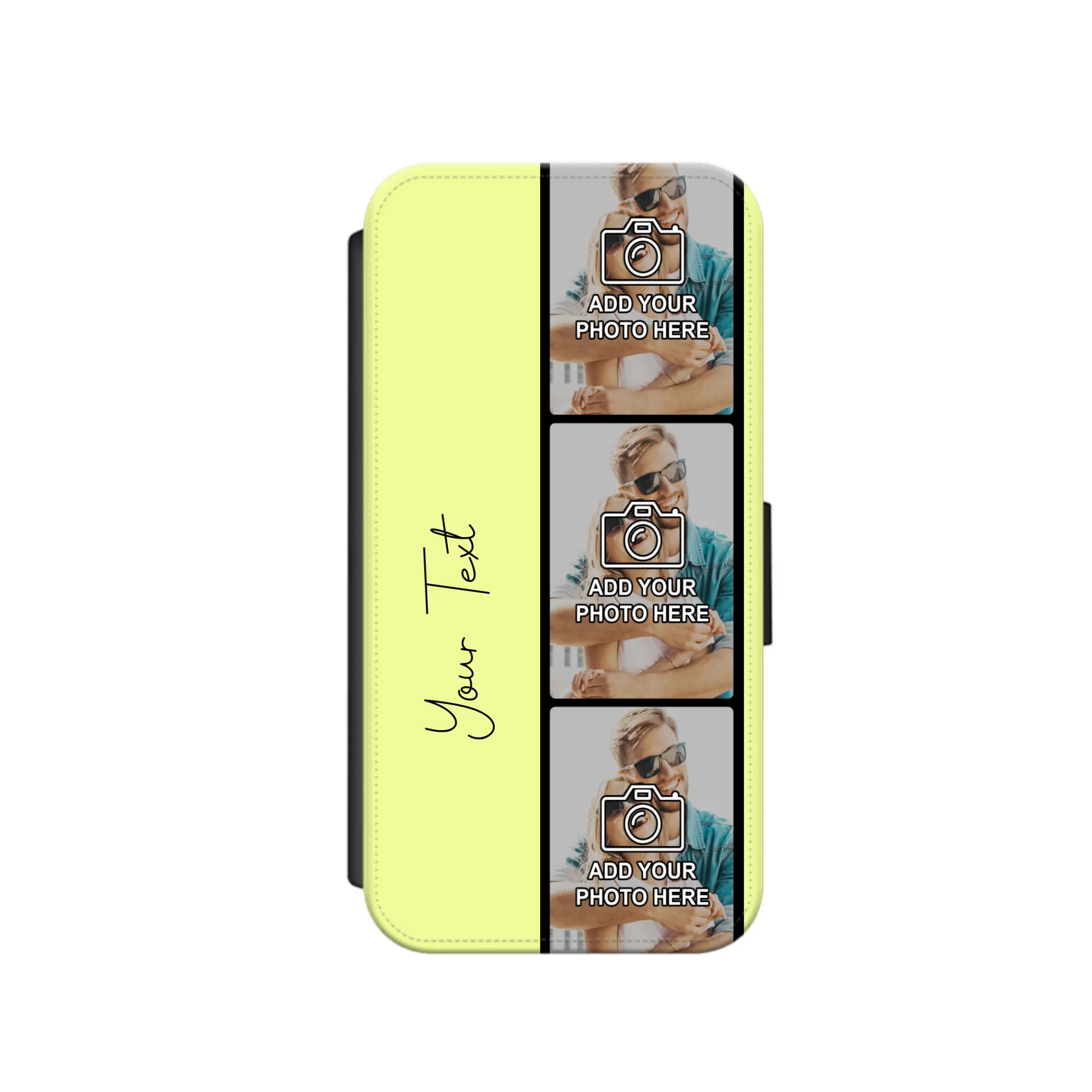 Custom Personalised Film Reel No.7 Faux Leather Flip Case Wallet for iPhone / Samsung