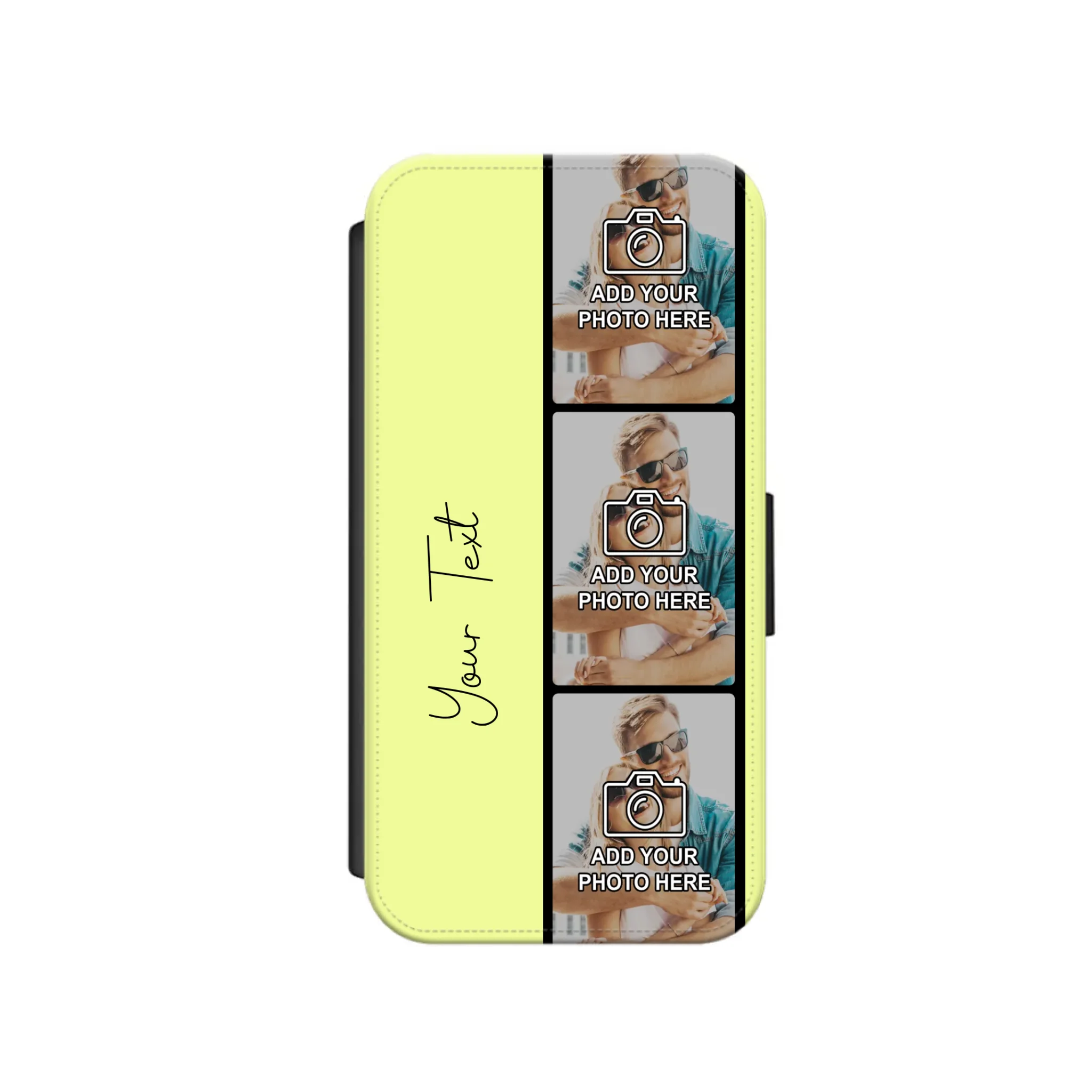 Custom Personalised Film Reel No.7 Faux Leather Flip Case Wallet for iPhone / Samsung