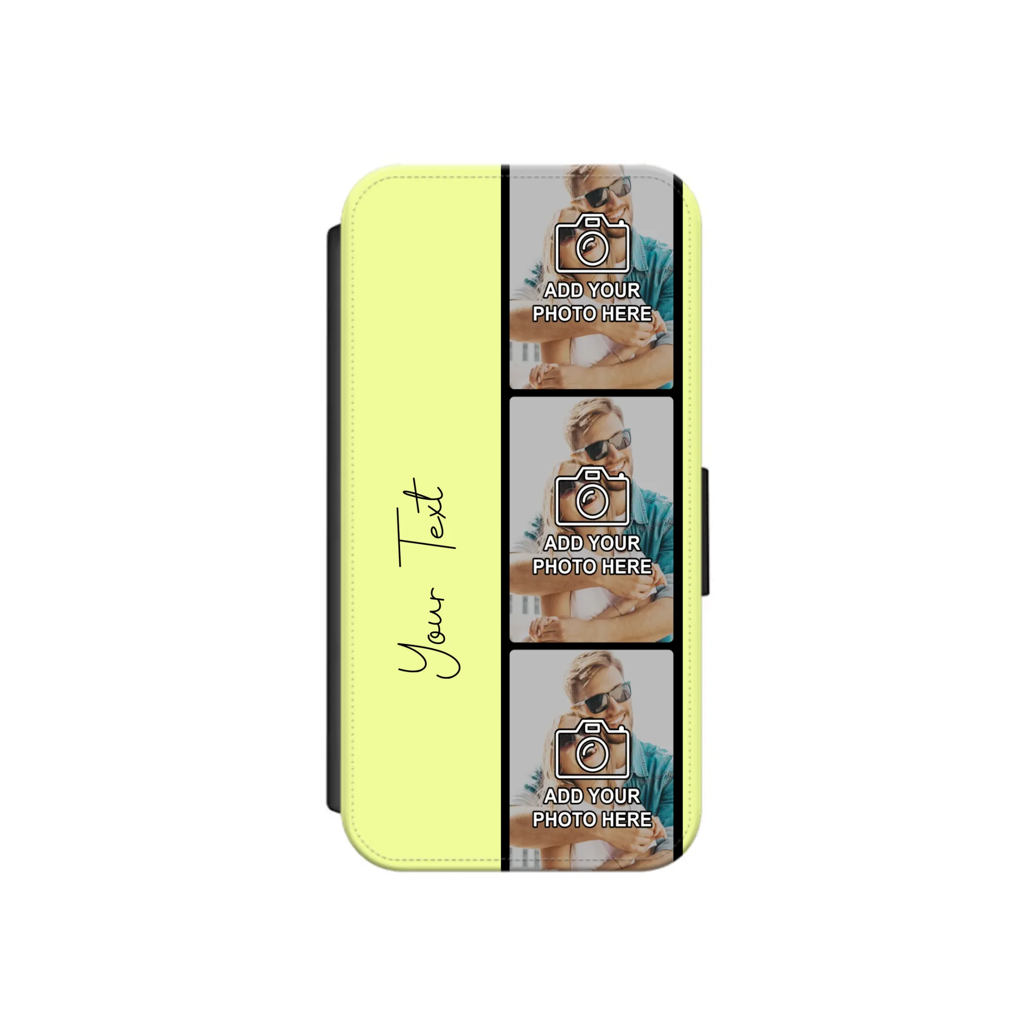 Custom Personalised Film Reel No.7 Faux Leather Flip Case Wallet for iPhone / Samsung