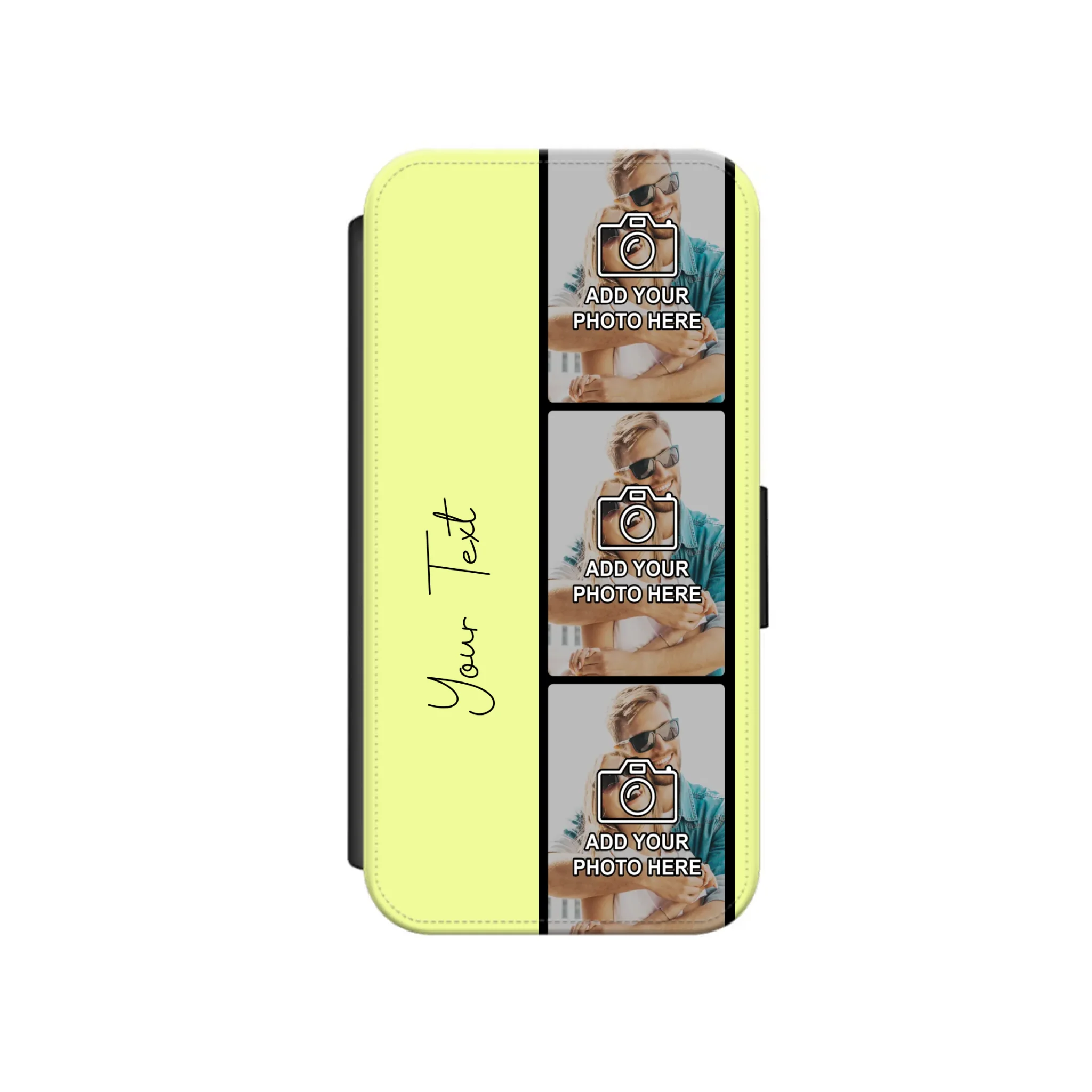 Custom Personalised Film Reel No.7 Faux Leather Flip Case Wallet for iPhone / Samsung