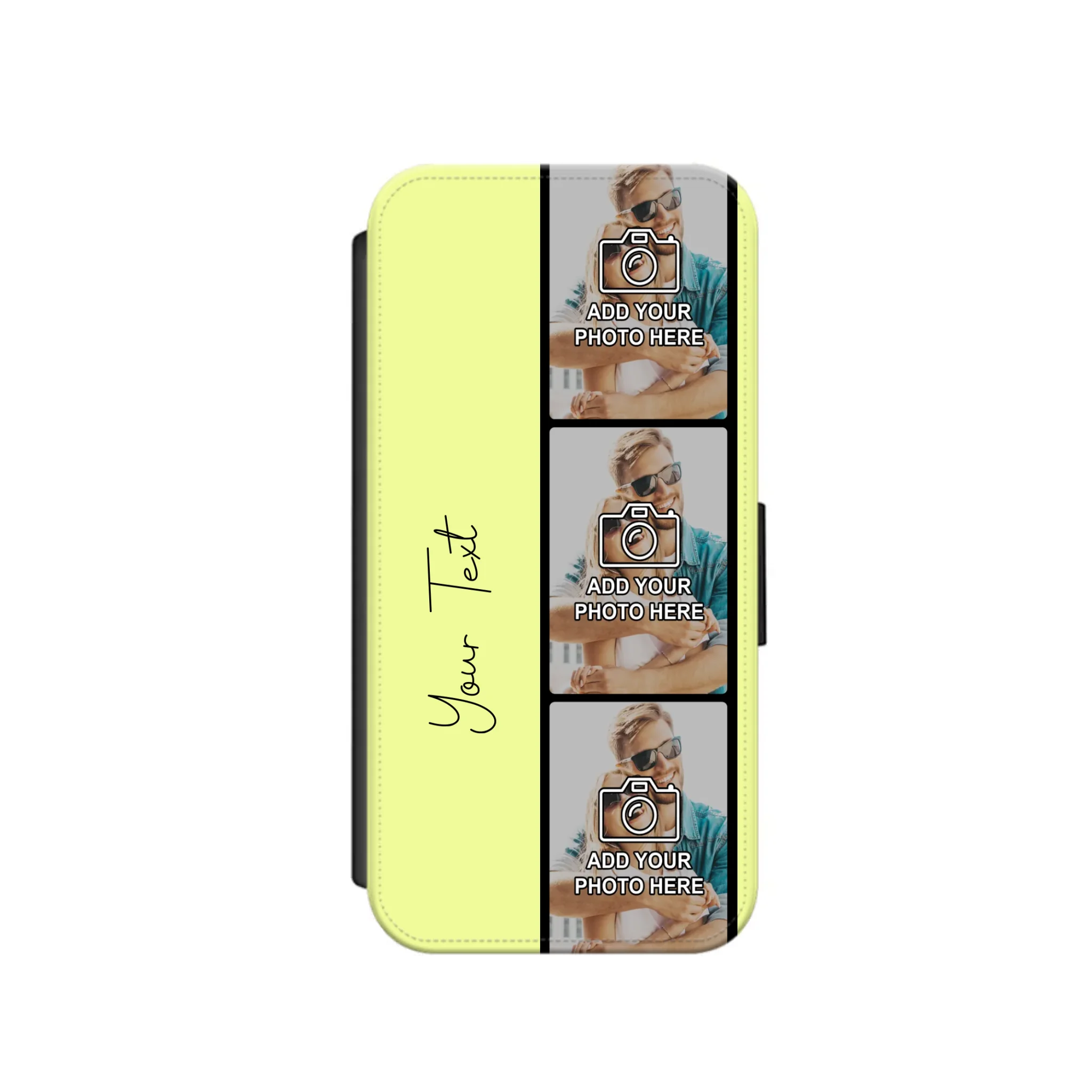 Custom Personalised Film Reel No.7 Faux Leather Flip Case Wallet for iPhone / Samsung