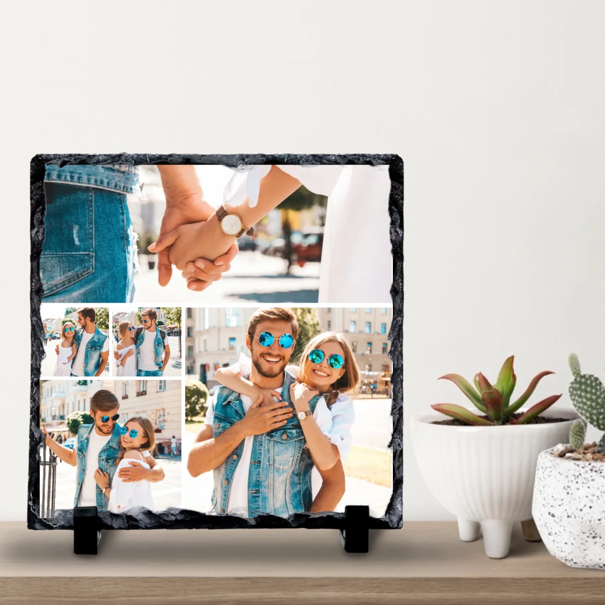 Custom Personalised Photo Slate - 5 Photos