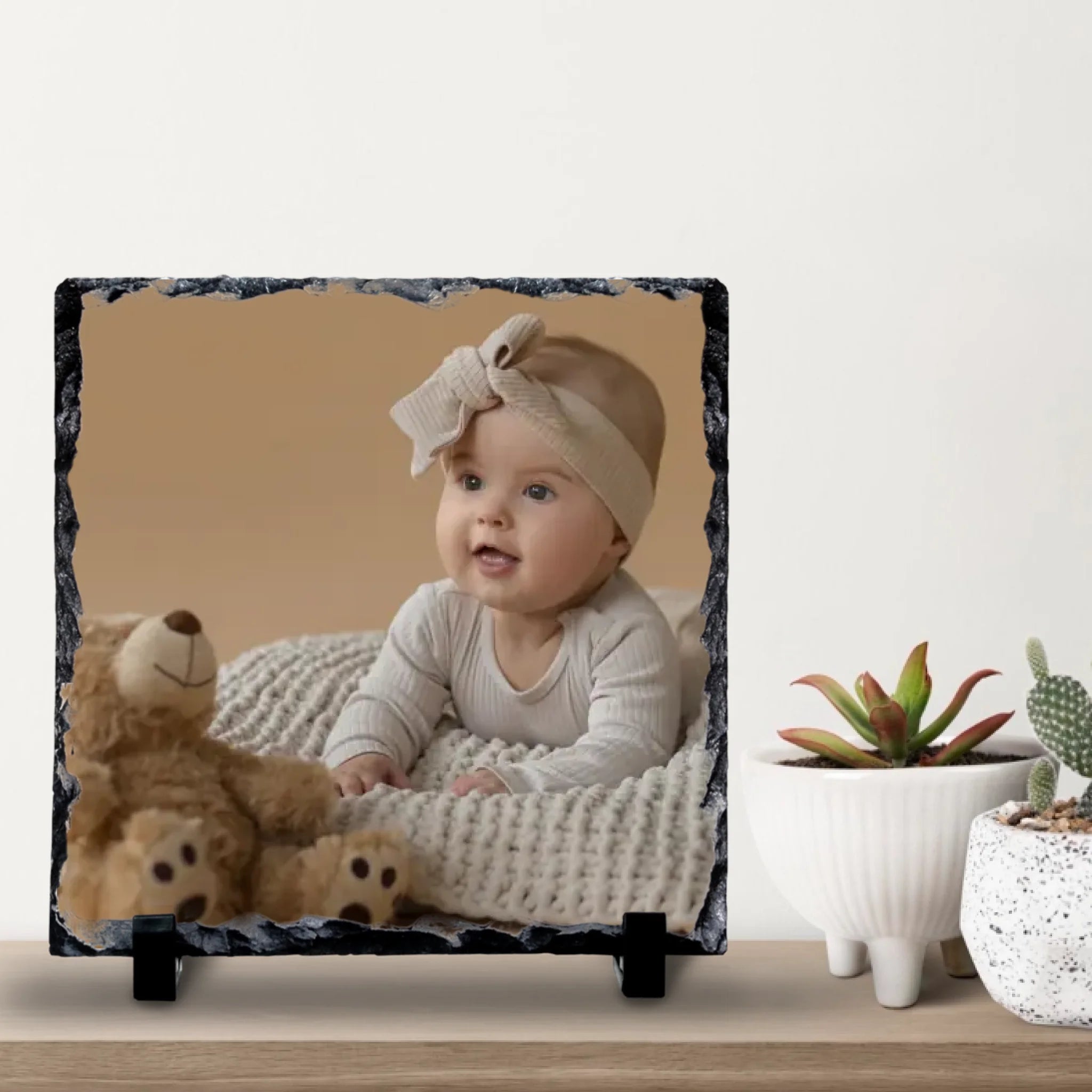 Custom Personalised Photo Slate - Thoughtful Family Gift