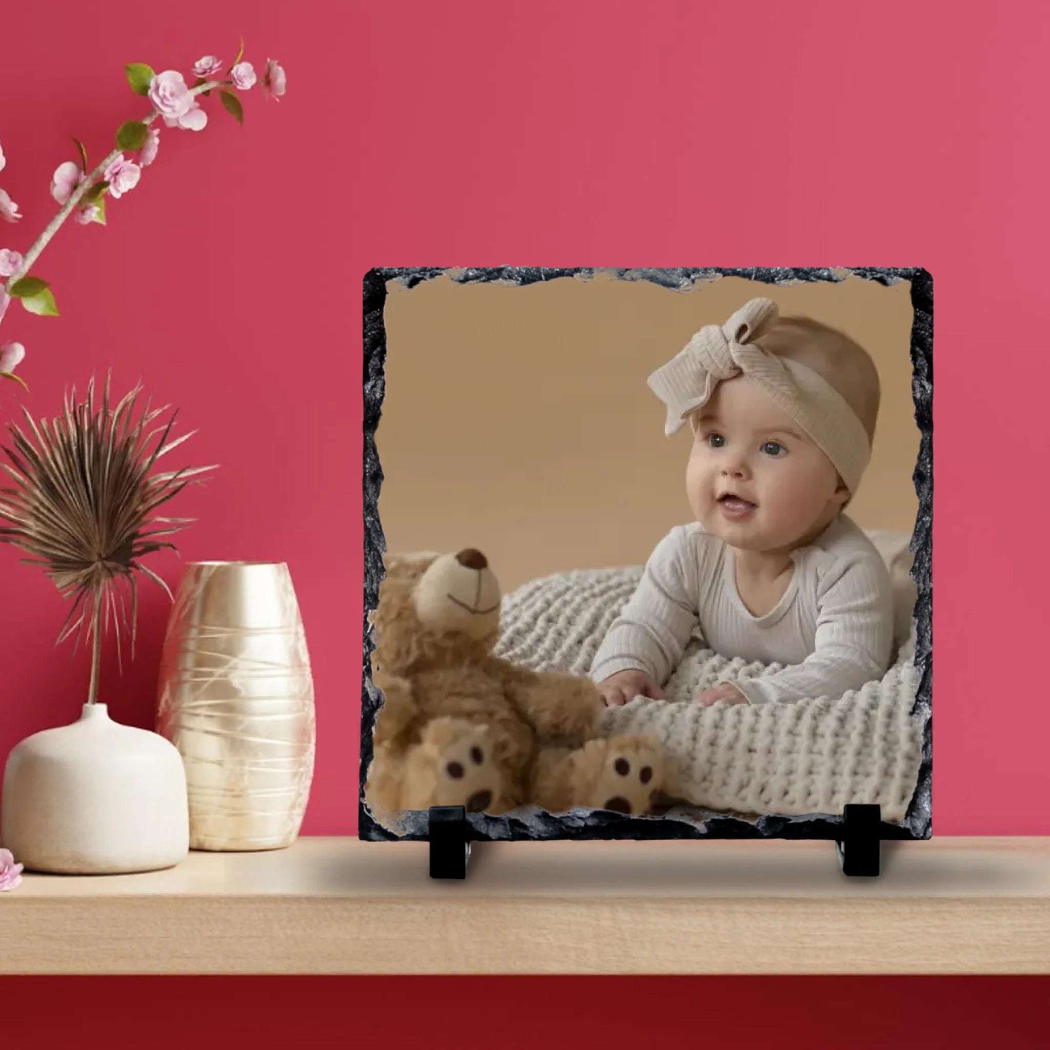 Custom Personalised Photo Slate - Thoughtful Family Gift