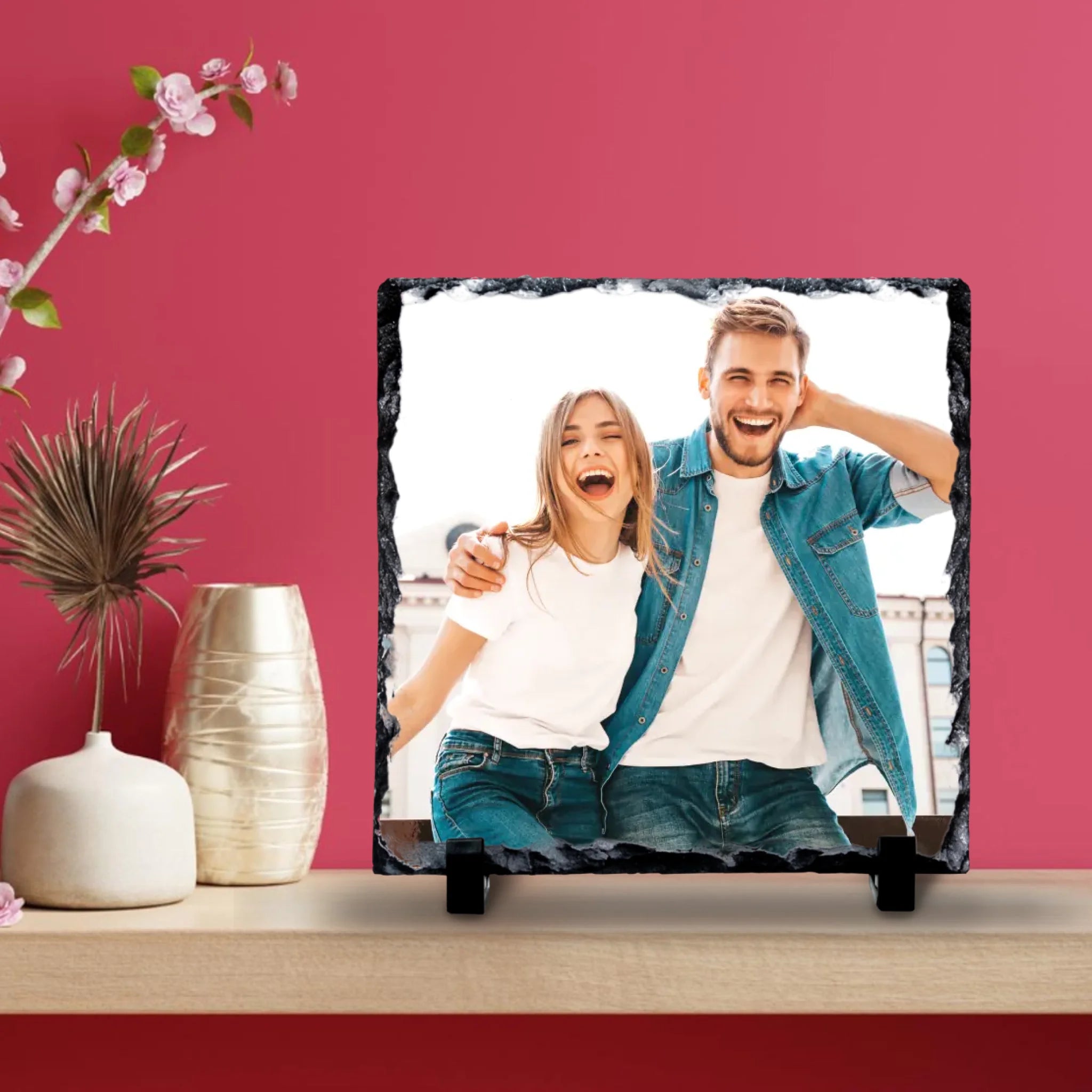 Custom Personalised Photo Slate - Perfect Keepsake Gift