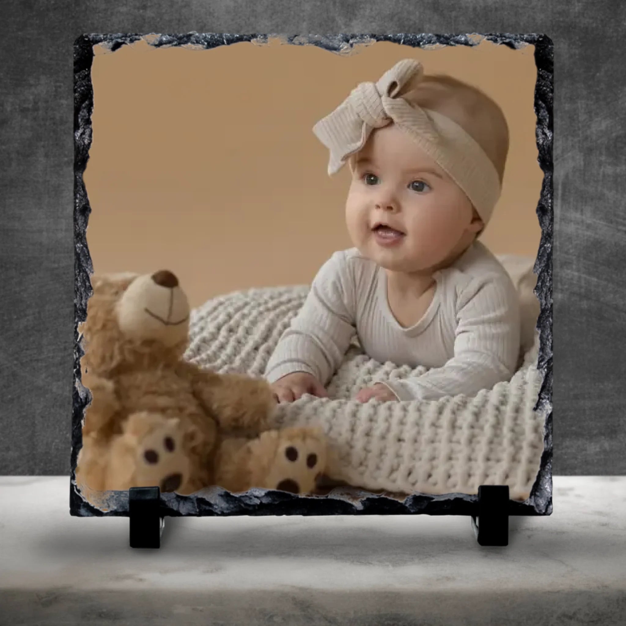 Custom Personalised Photo Slate - Thoughtful Family Gift
