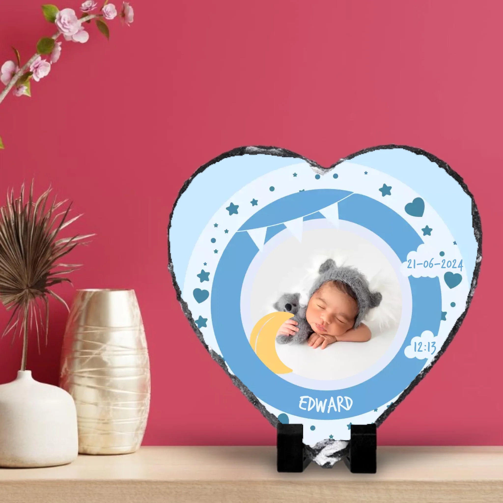 viva-magenta-wall-panelling-with-wooden-shelf-kitchen-room