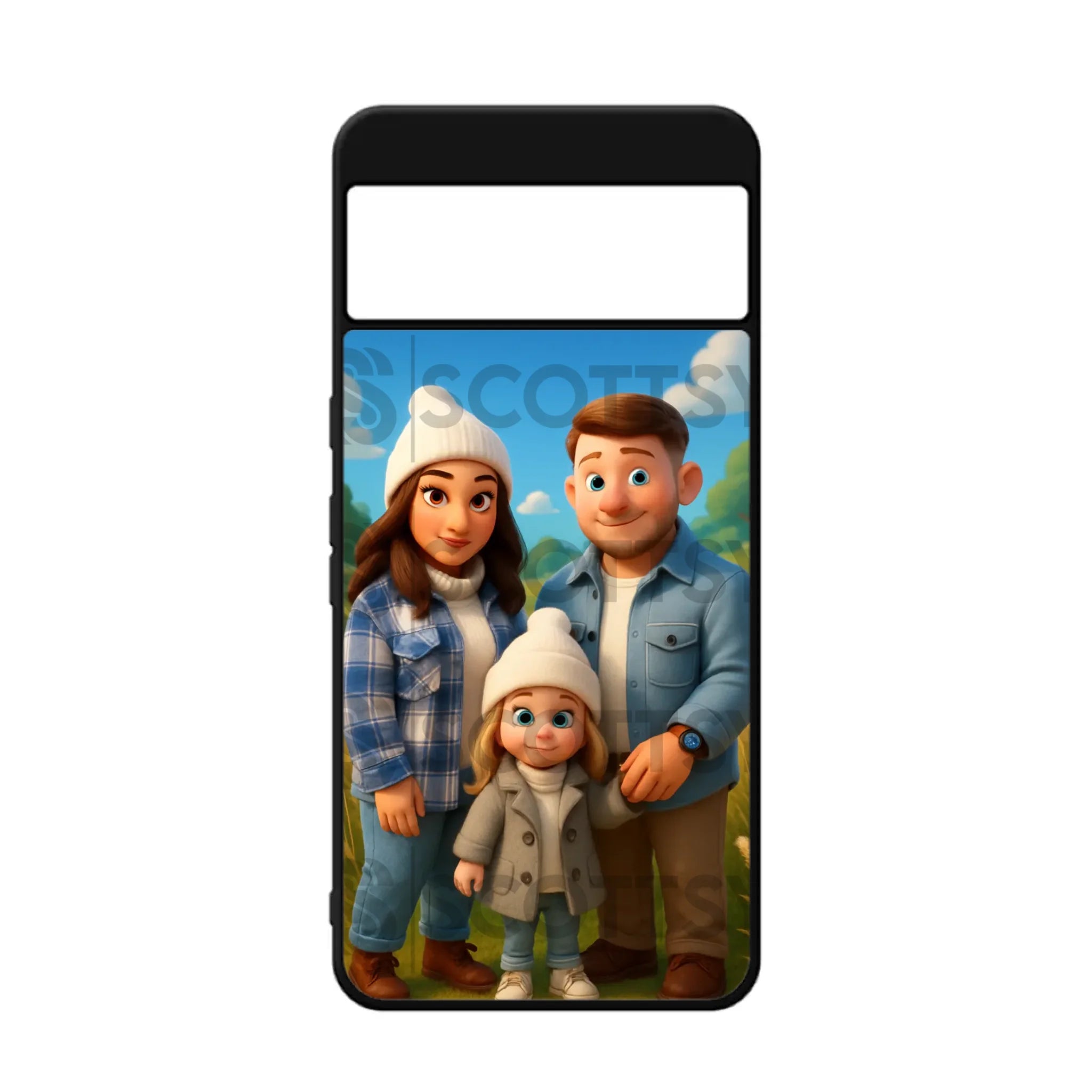 Custom Personalised Cartoon Animation - Magical - Rubber TPU Case for iPhone, Samsung & Pixel