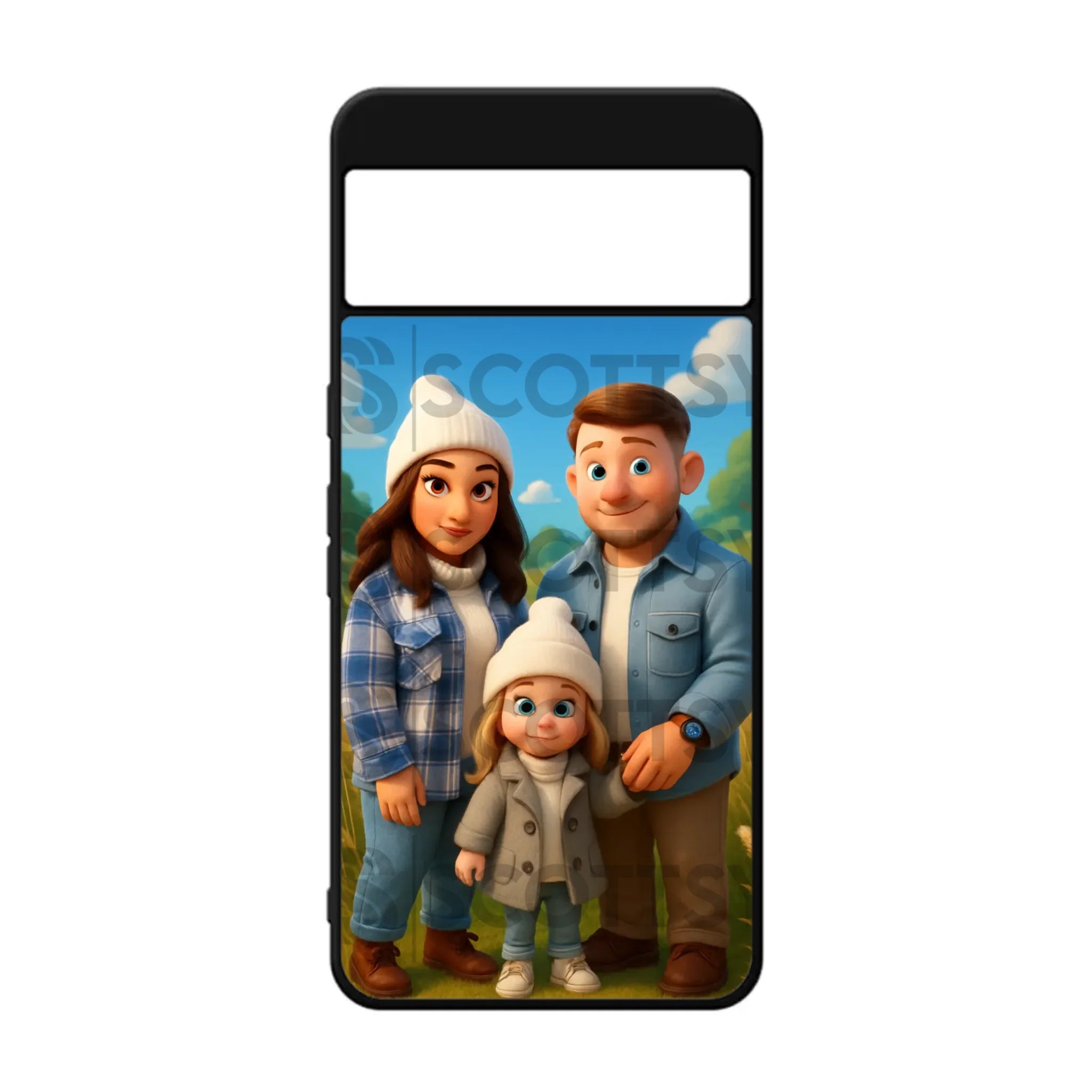 Custom Personalised Cartoon Animation - Magical - Rubber TPU Case for iPhone, Samsung & Pixel