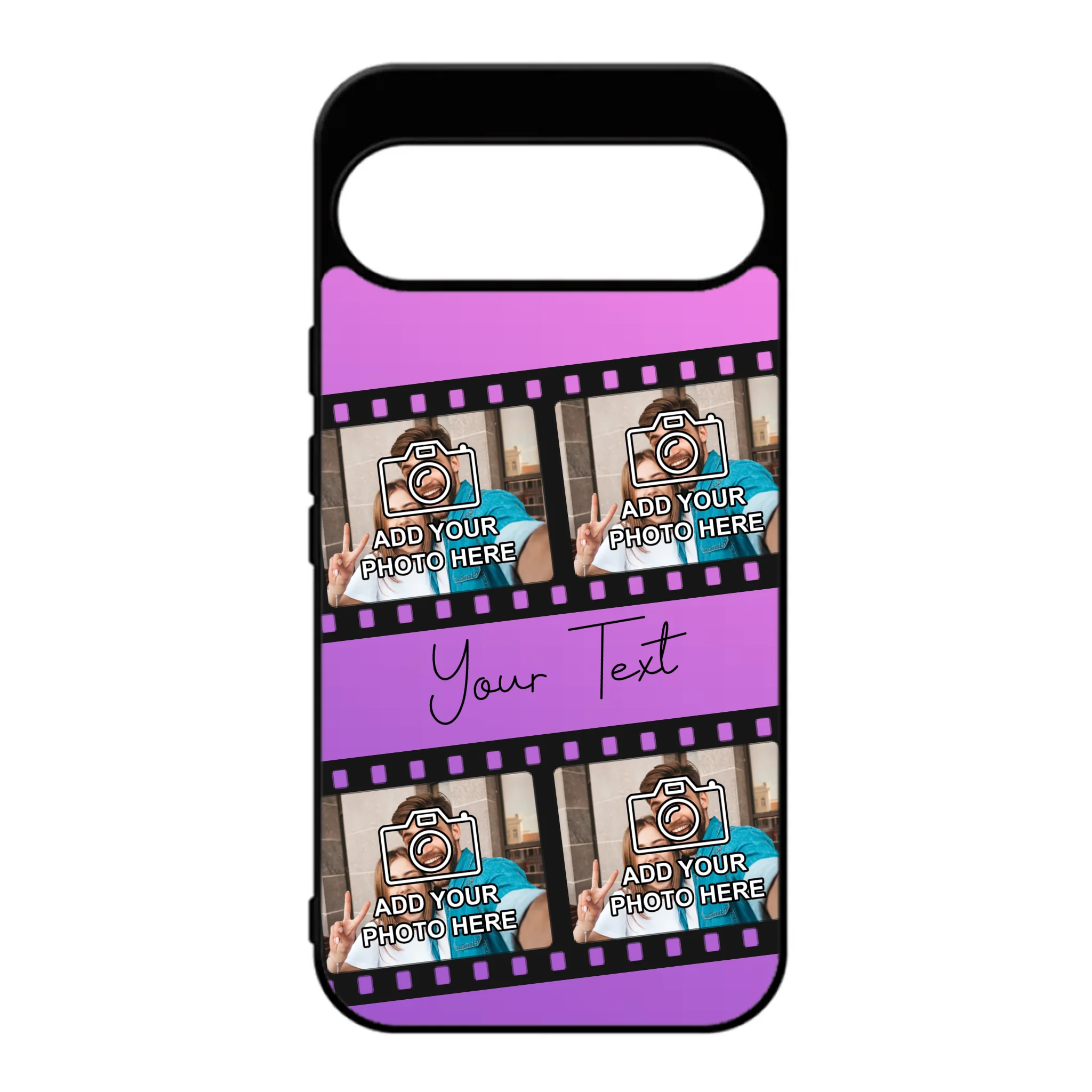 Film reel personalised phone case for Google Pixel 9 and Pixel 9 Pro