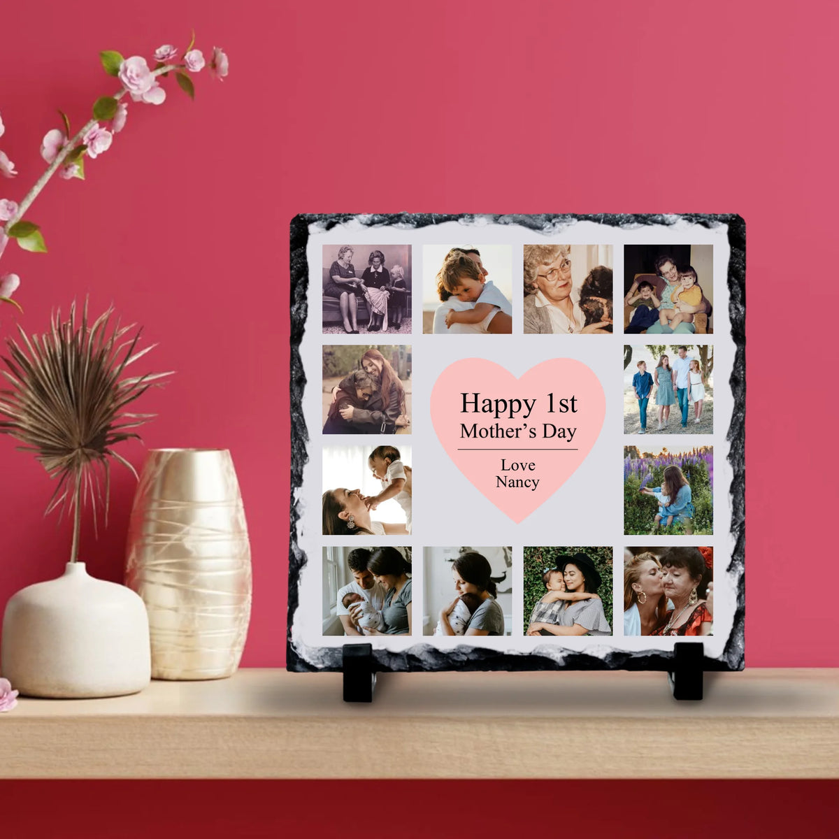 Personalised Mothers Day Photo Slate | Mothers Day Gift | Happy 1st Mothers Day