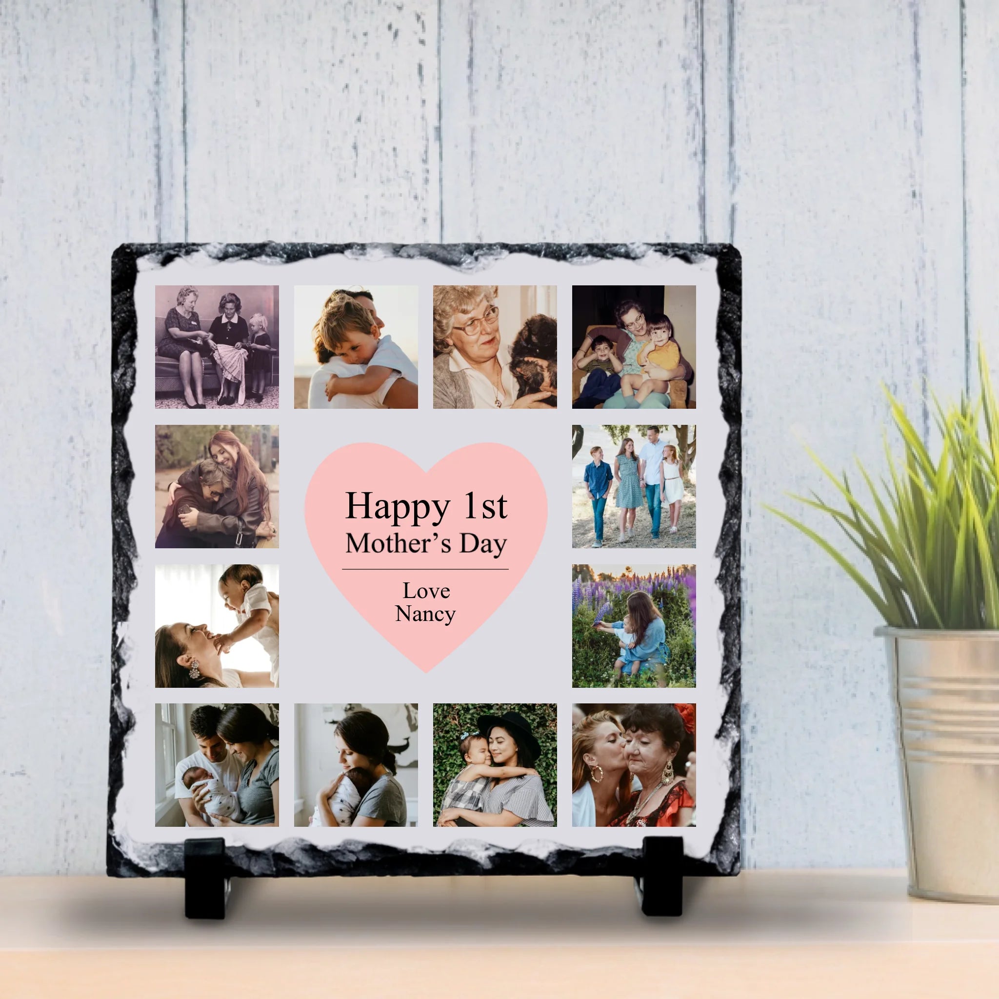 Personalised Mothers Day Photo Slate | Mothers Day Gift | Happy 1st Mothers Day