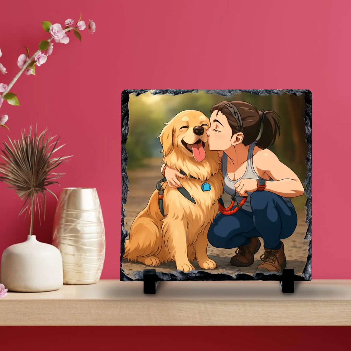 Custom Personalised Anime Photo Slate – Turn Your Photo into Anime Style Art