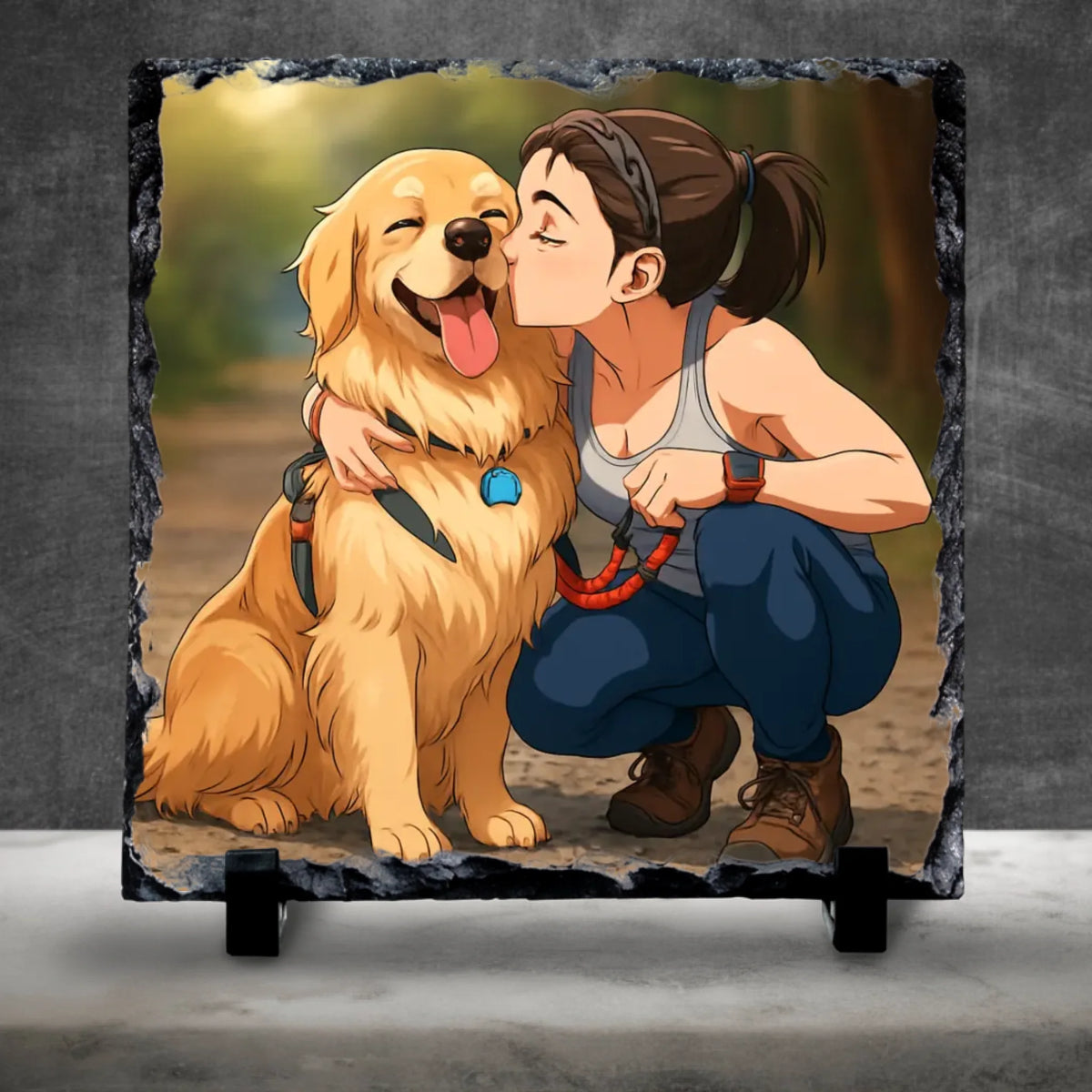 Custom Personalised Anime Photo Slate – Turn Your Photo into Anime Style Art