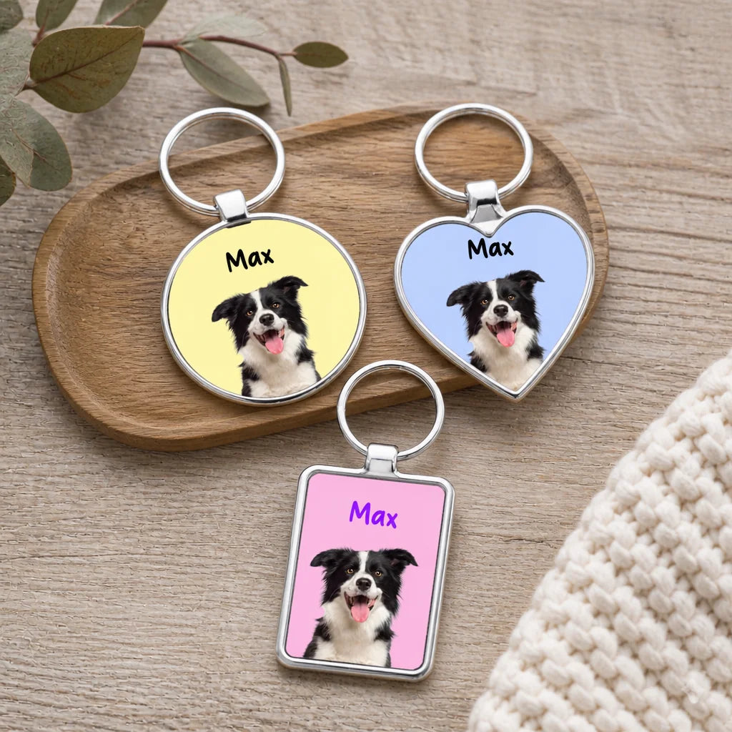 Personalised Pet Portrait Keyring