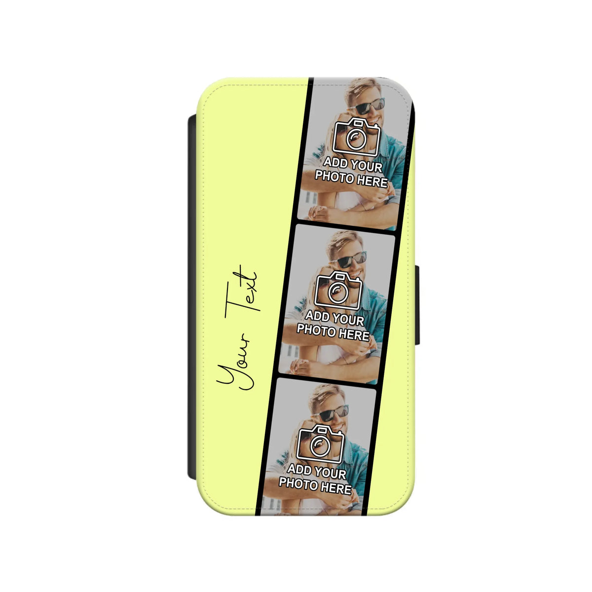 Custom Personalised Film Reel No.8 Faux Leather Flip Case Wallet for iPhone / Samsung