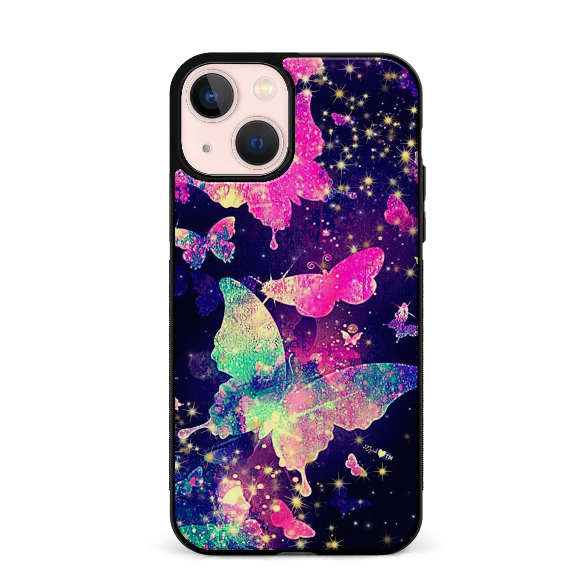 Colourful Purple Butterflies Rubber Phone Case for iPhone, Samsung, Huawei & Pixel