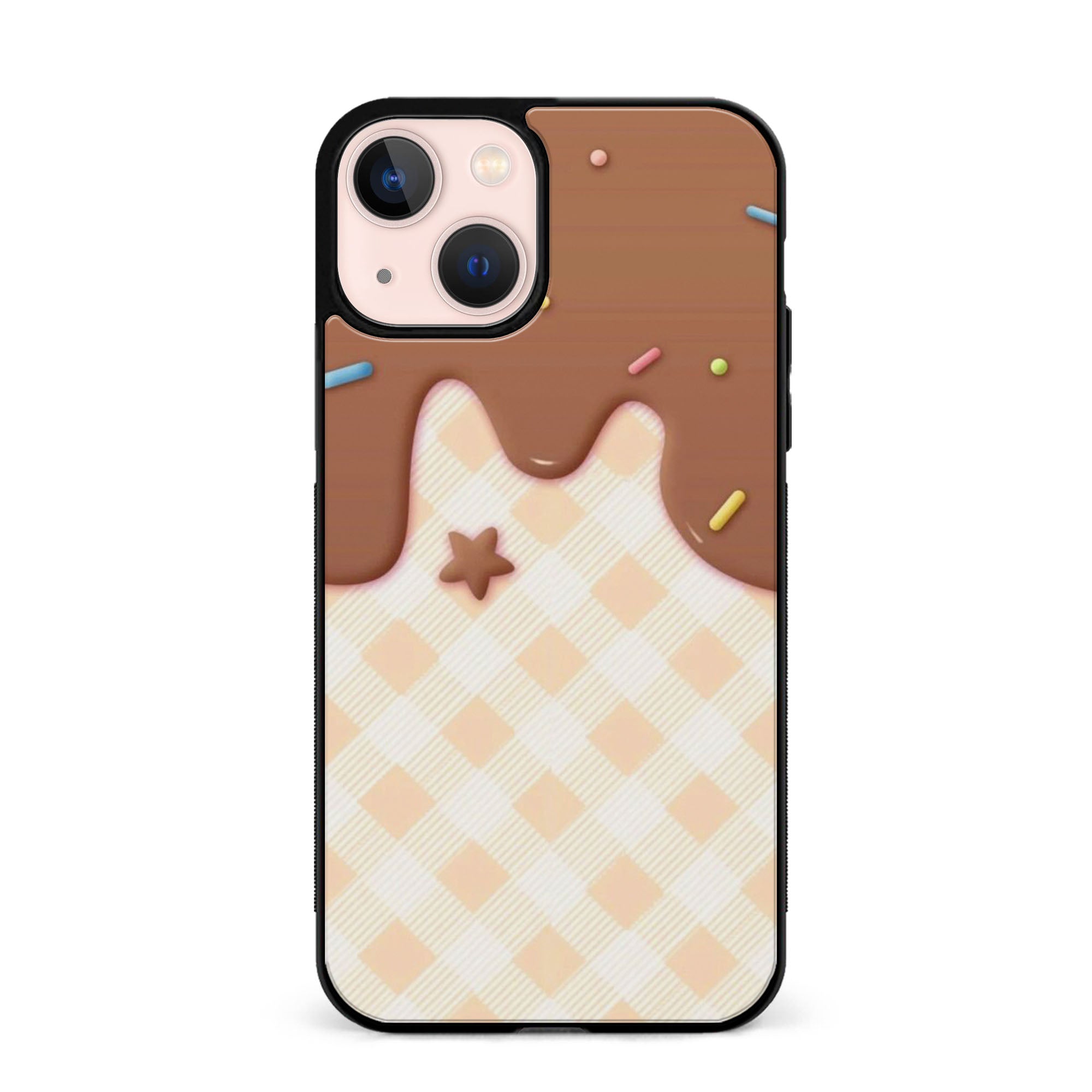 Chocolate Ice Cream Cone Rubber Phone Case for iPhone, Samsung, Huawei & Pixel