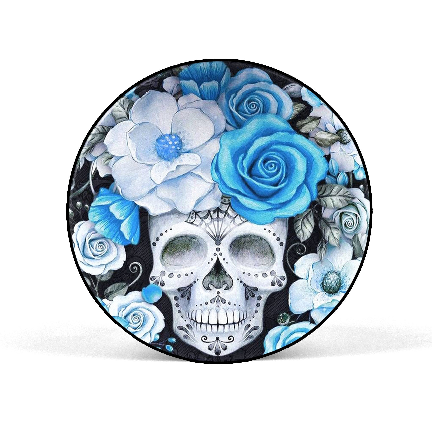 Blue Sugar Skull Rubber Phone Case for iPhone, Samsung, Huawei & Pixel