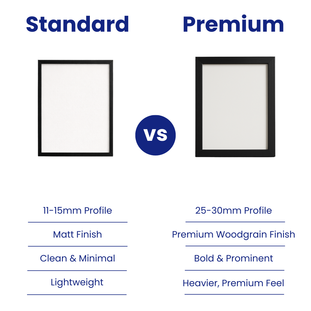 Standard vs Premium Frame Comparison