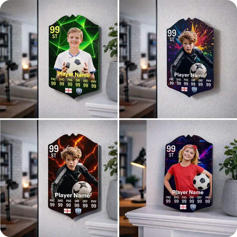 Personalised football card