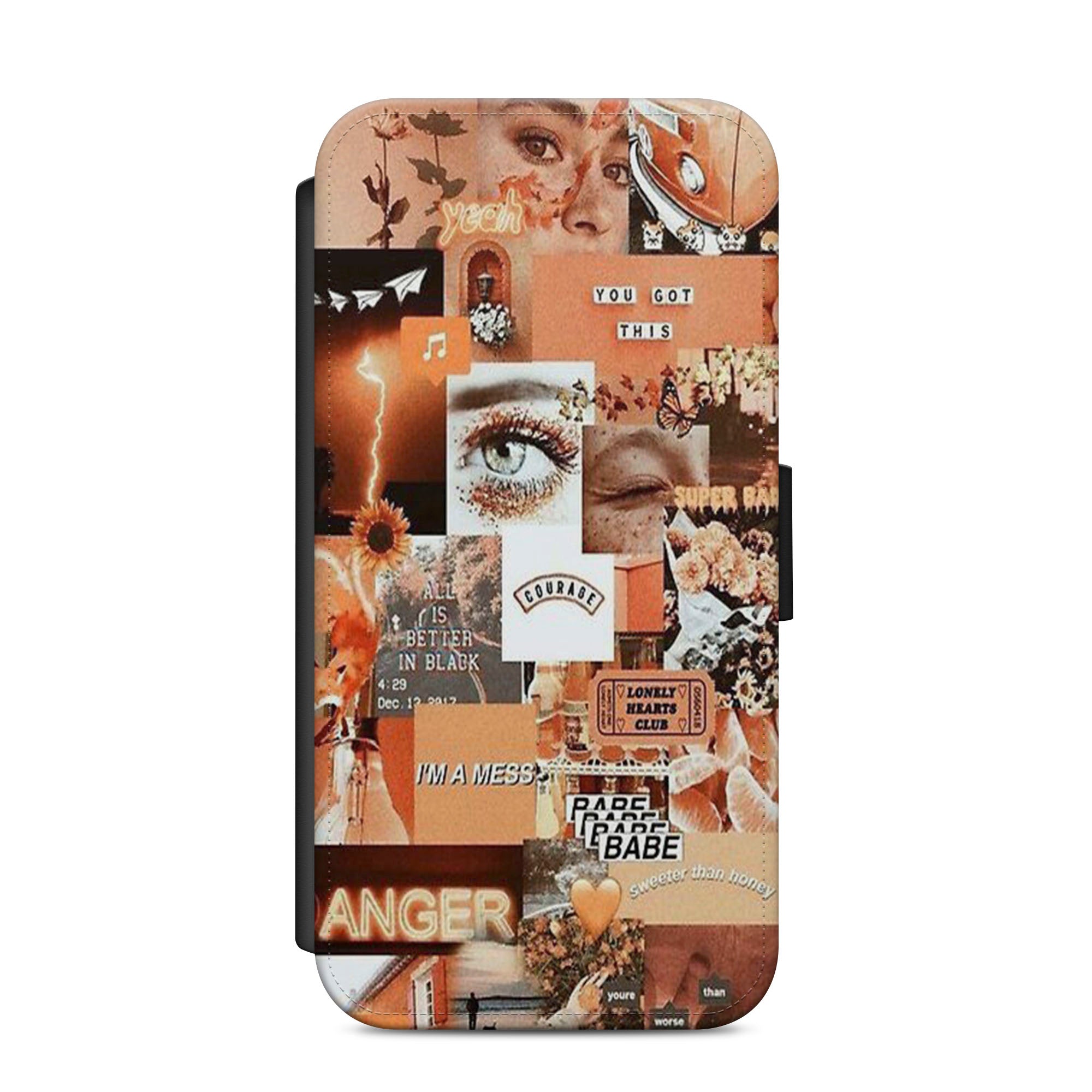 Aesthetic Autumn Collage Faux Leather Flip Case Wallet for iPhone / Samsung