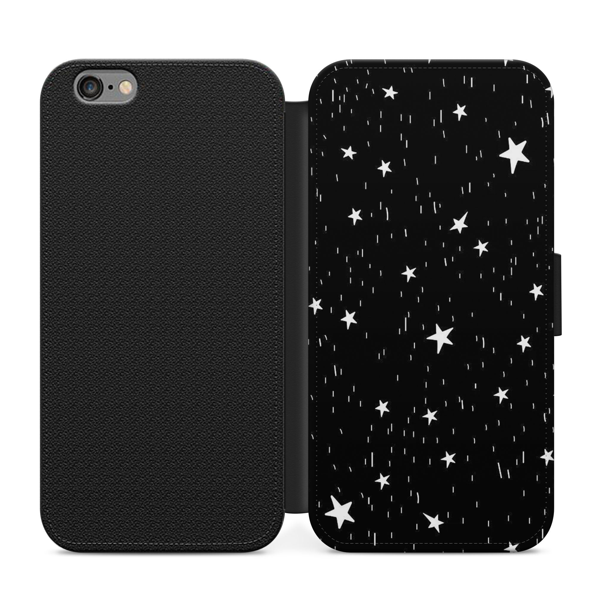 Aesthetic Stars Faux Leather Flip Case Wallet for iPhone / Samsung