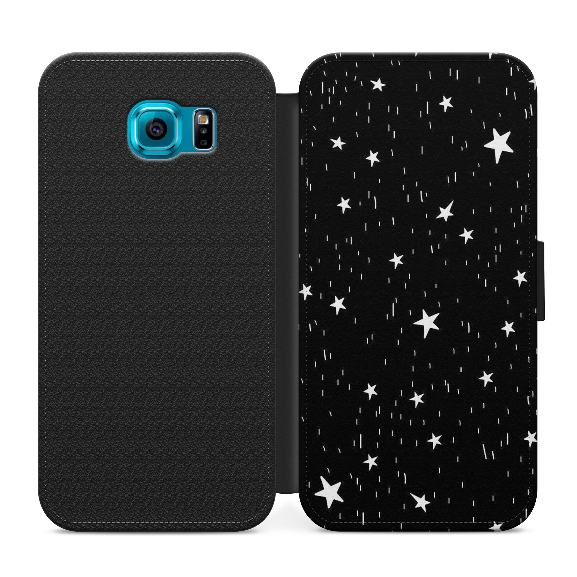 Aesthetic Stars Faux Leather Flip Case Wallet for iPhone / Samsung