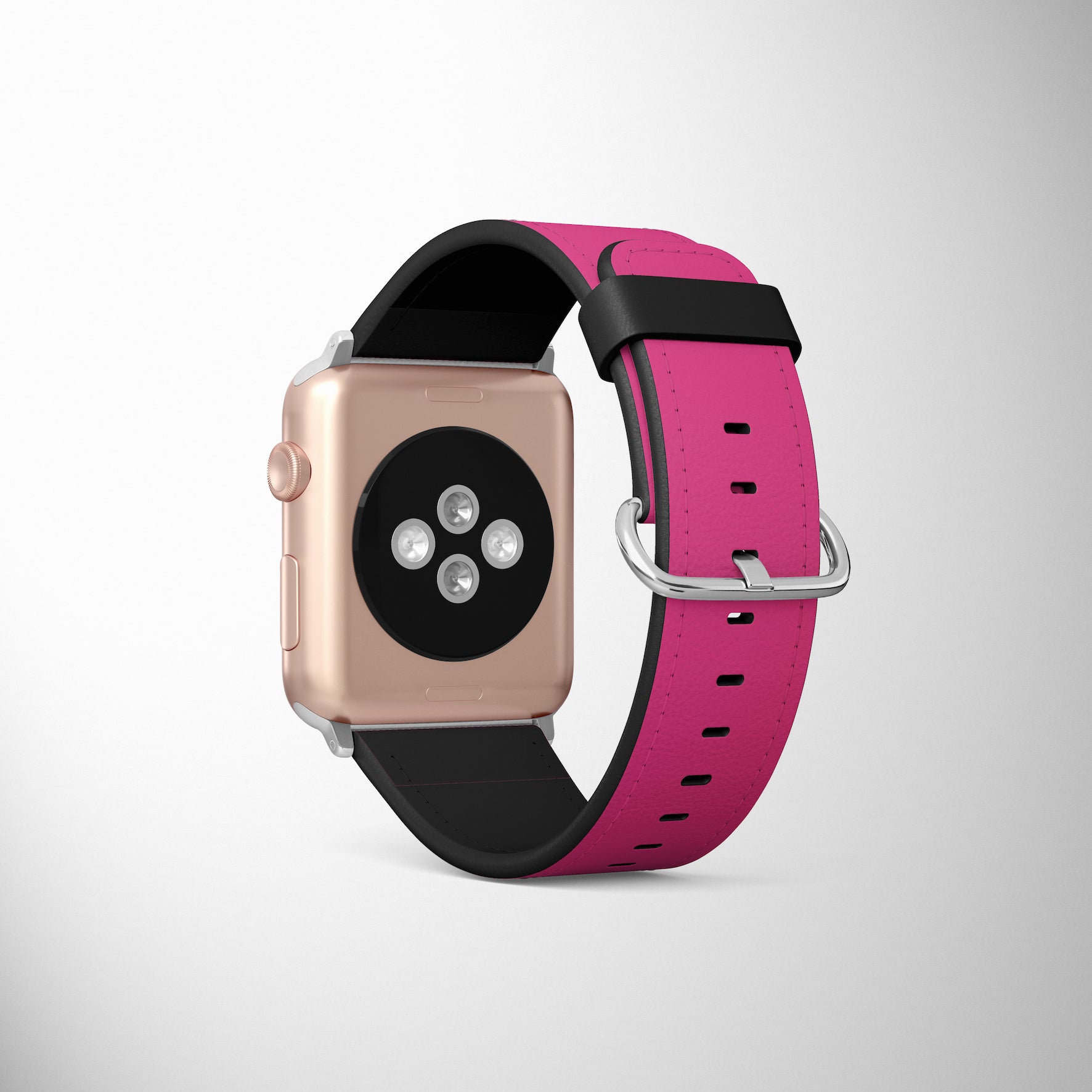 Pink Love Heart Faux Leather Apple Watch Band for Apple Watch 1,2,3,4,5,6,SE - www.scottsy.com