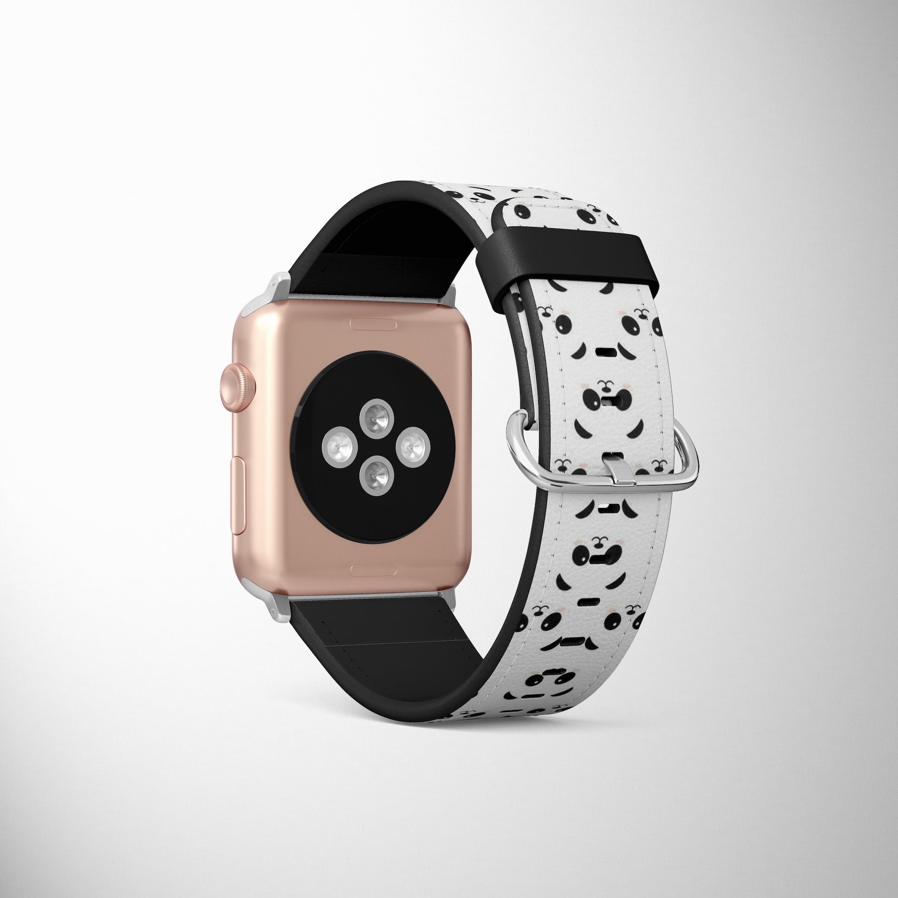 Cute Panda Kawaii Faux Leather Apple Watch Band for Apple Watch 1,2,3,4,5,6,SE - www.scottsy.com