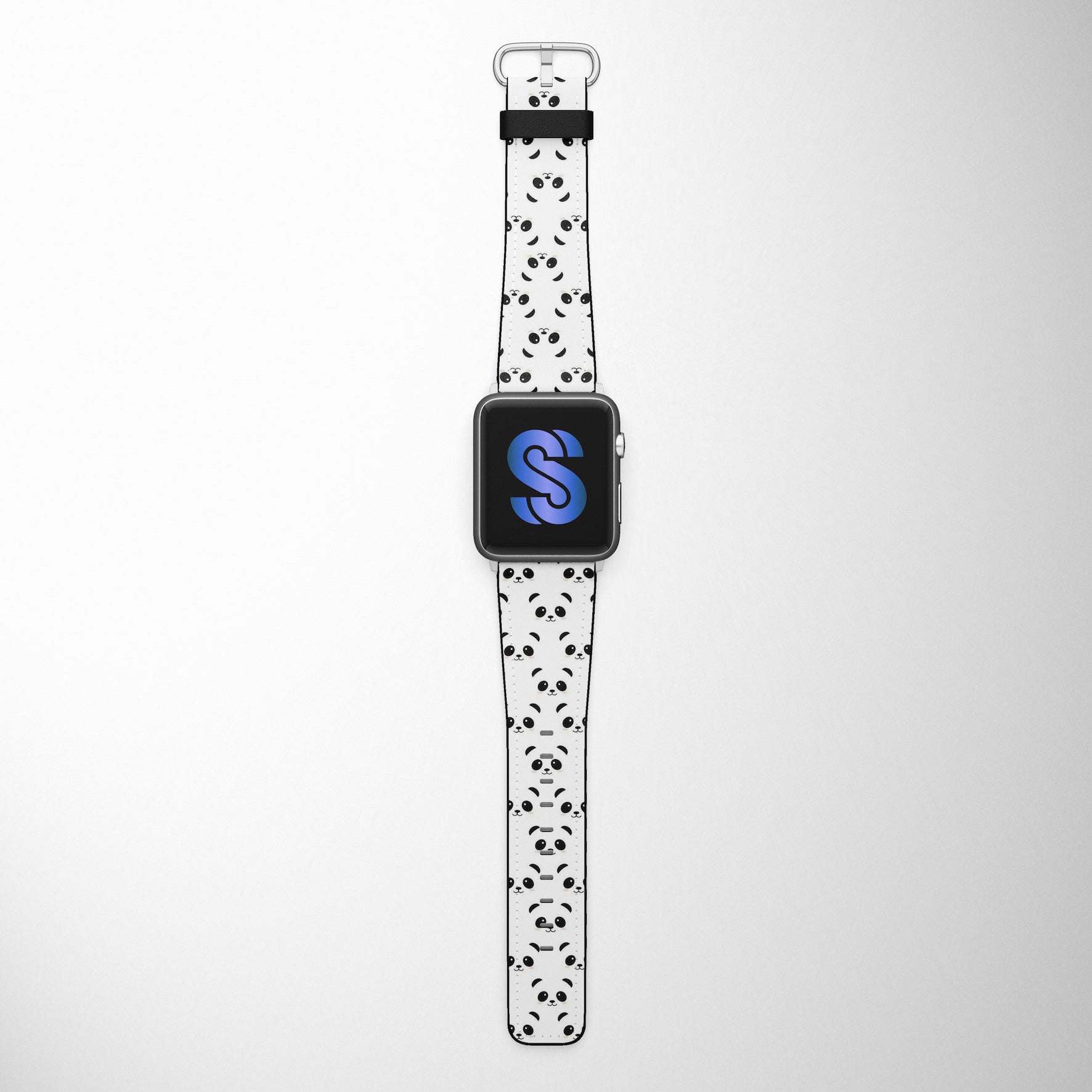 Cute Panda Kawaii Faux Leather Apple Watch Band for Apple Watch 1,2,3,4,5,6,SE - www.scottsy.com