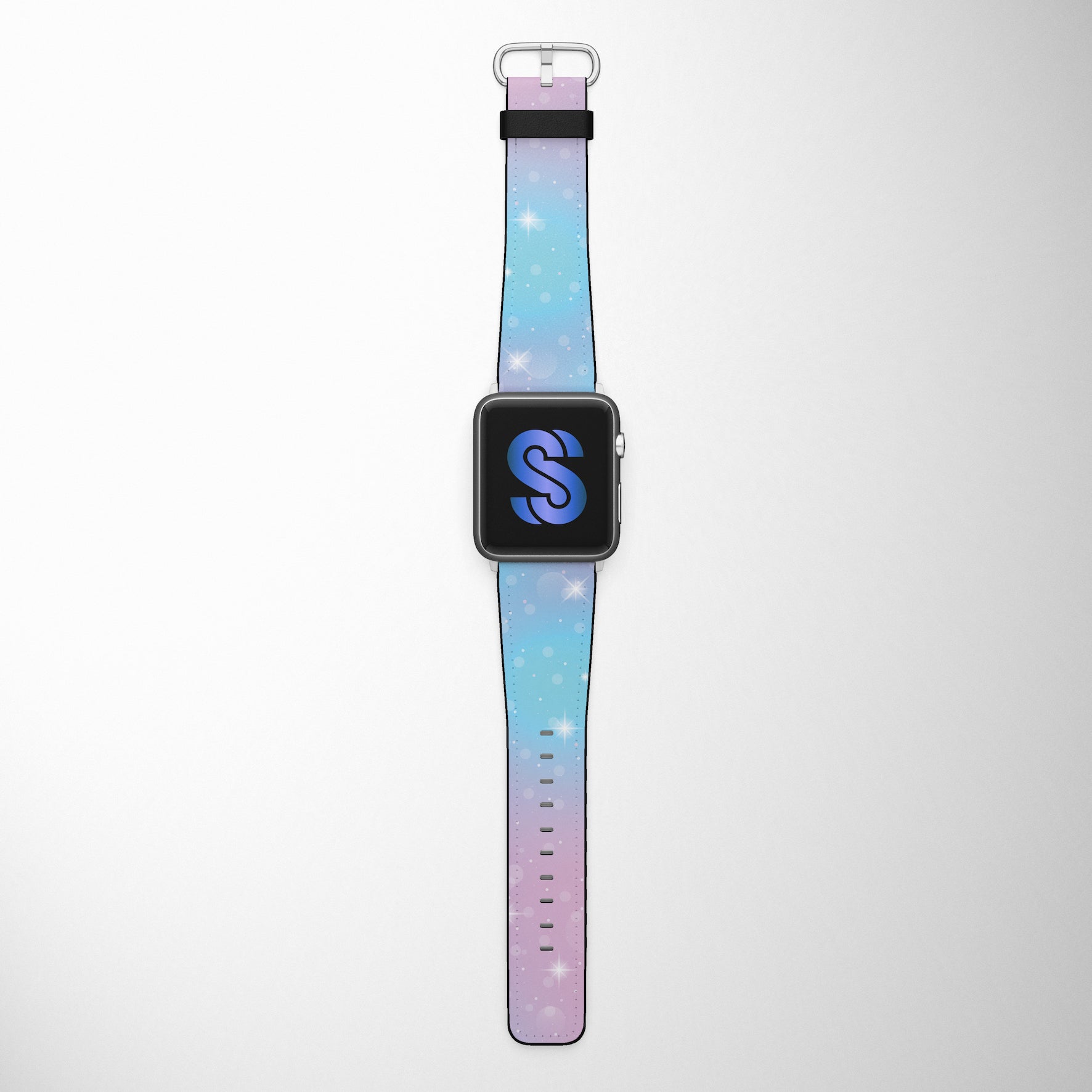 Stars In The Galaxy Faux Leather Apple Watch Band for Apple Watch 1,2,3,4,5,6,SE - www.scottsy.com