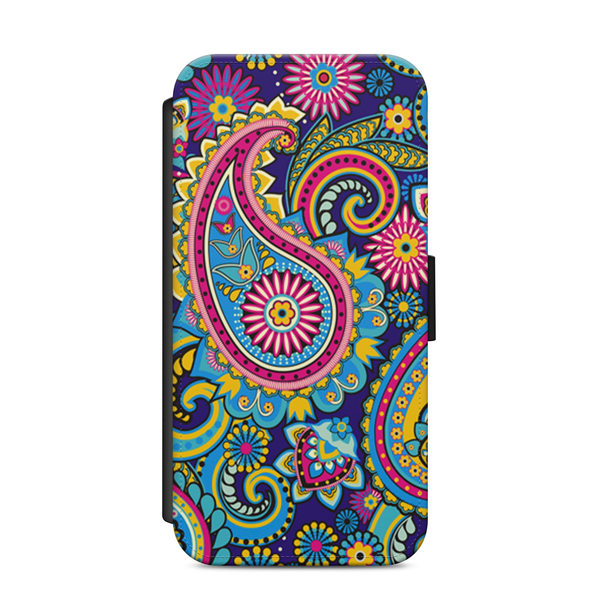 Paisley Pattern Faux Leather Flip Case Wallet for iPhone / Samsung