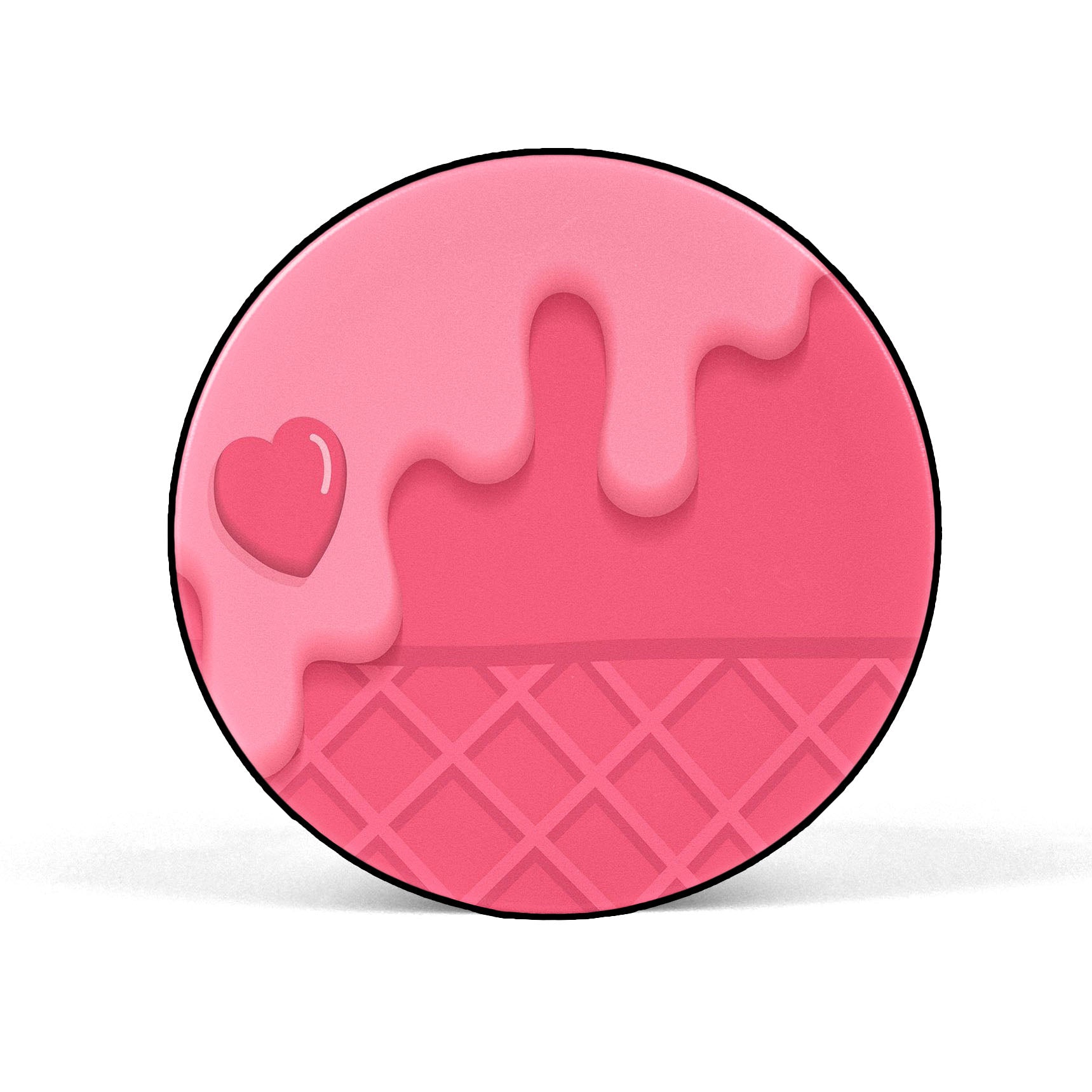 Pink Ice Cream Cone Mobile Phone Holder Grip - SCOTTSY
