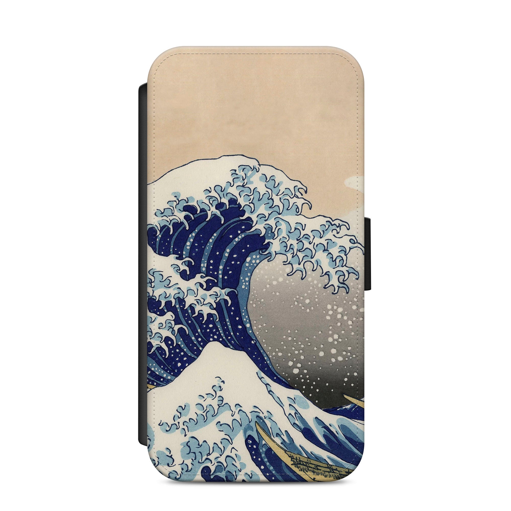 Great Wave Of Kanagawa Faux Leather Flip Case Wallet for iPhone / Samsung