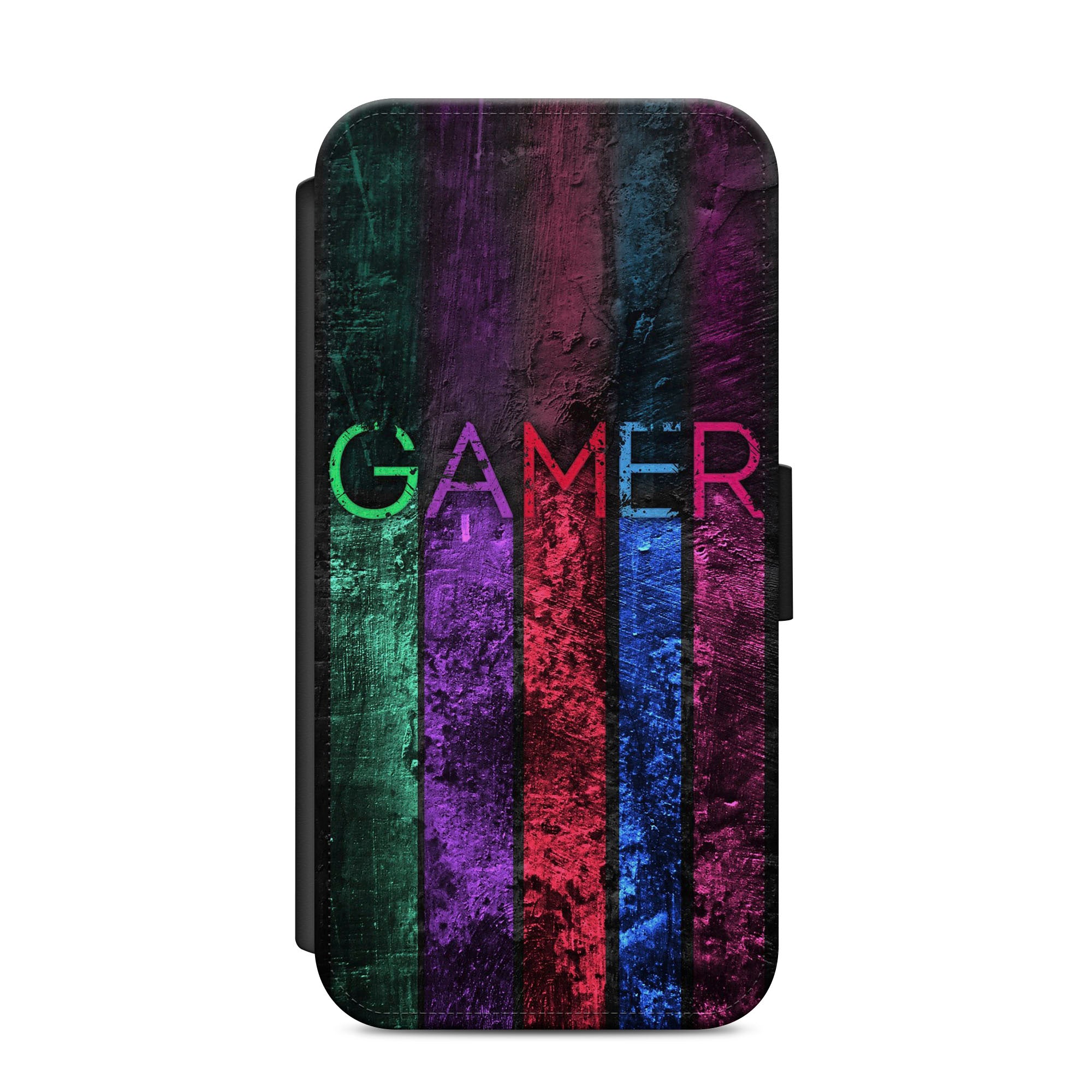 Gaming Gamer Faux Leather Flip Case Wallet for iPhone / Samsung