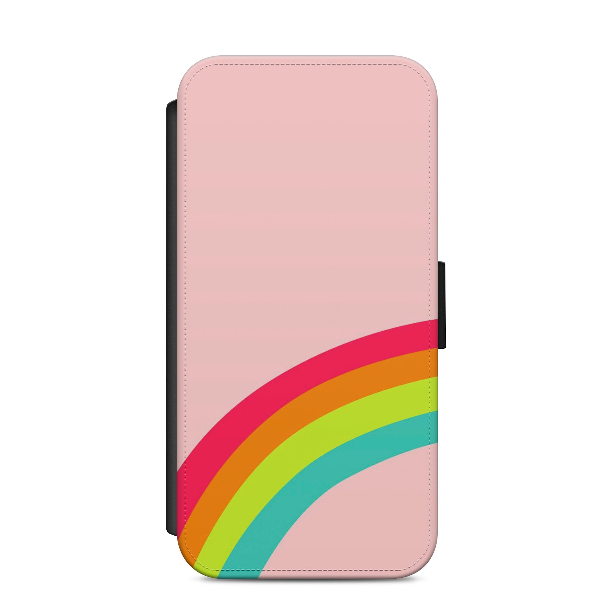 Cute Rainbow Faux Leather Flip Case Wallet for iPhone / Samsung