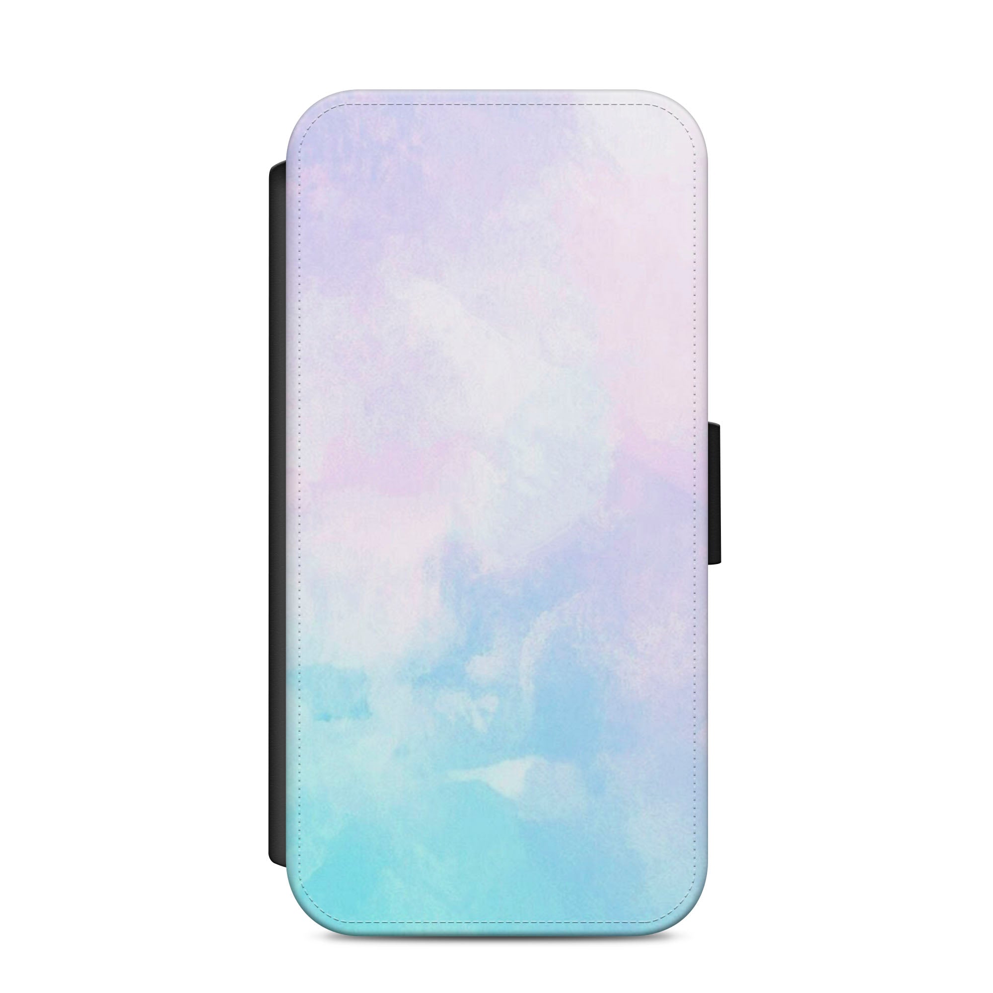 Colourful Watercolour Faux Leather Flip Case Wallet for iPhone / Samsung