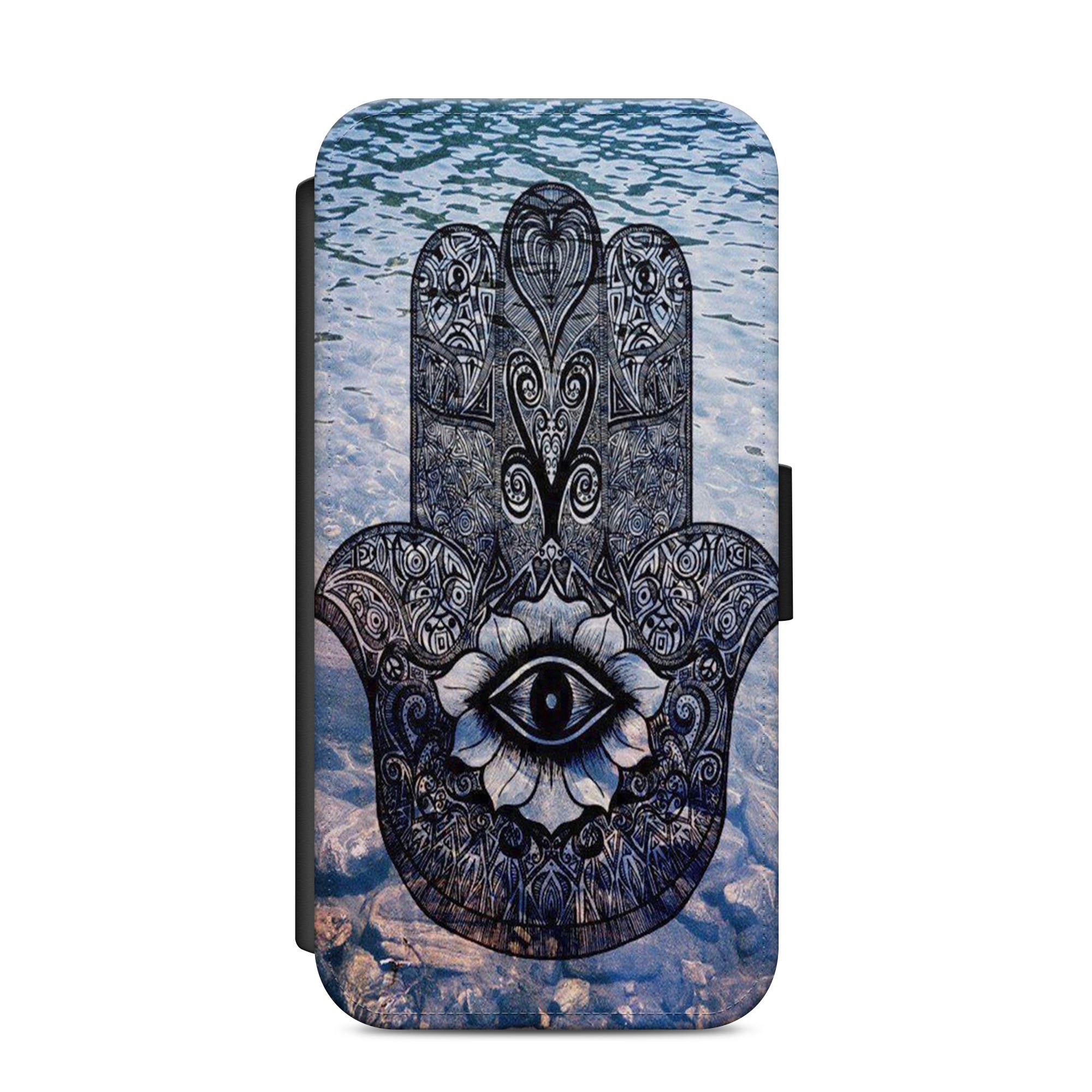 All Seeing Eye Faux Leather Flip Case Wallet for iPhone / Samsung