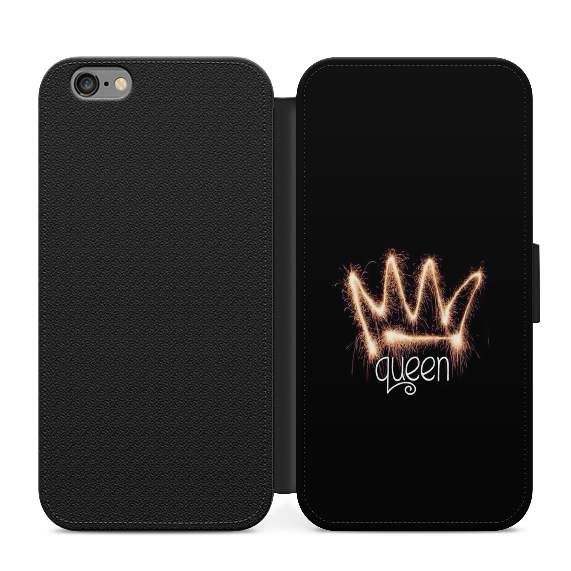 I'm A Queen Faux Leather Flip Case Wallet for iPhone / Samsung