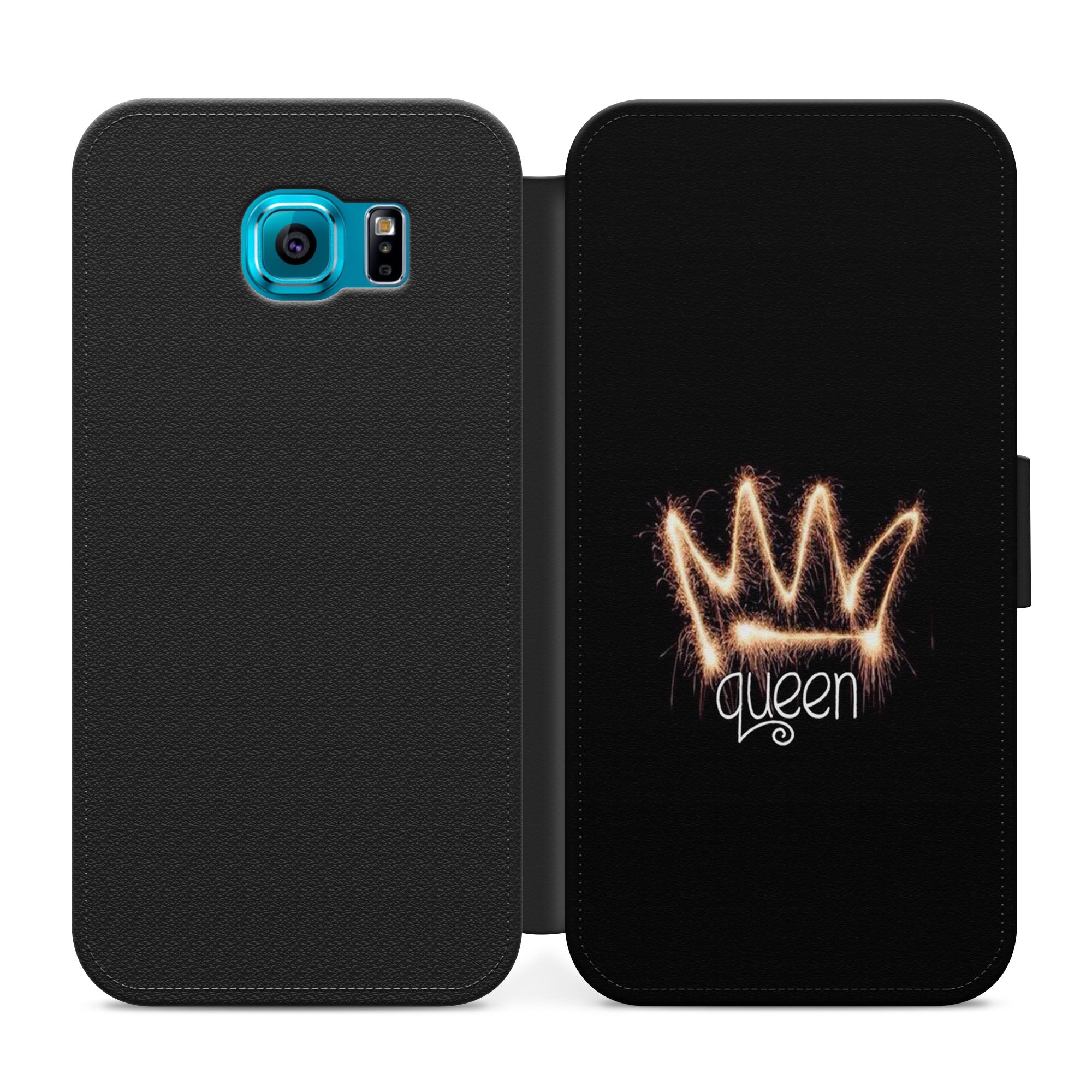 I'm A Queen Faux Leather Flip Case Wallet for iPhone / Samsung